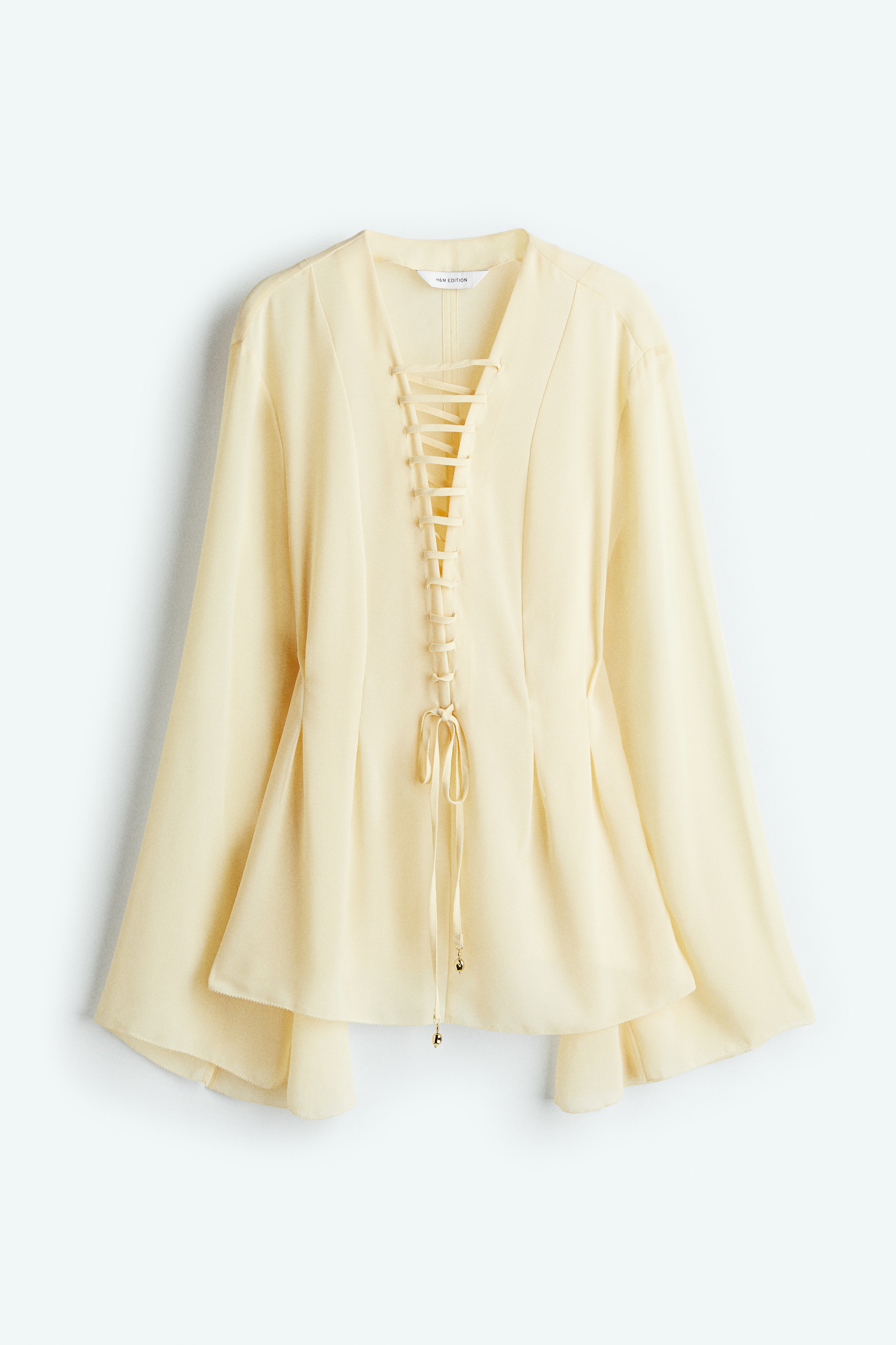 pale yellow blouse