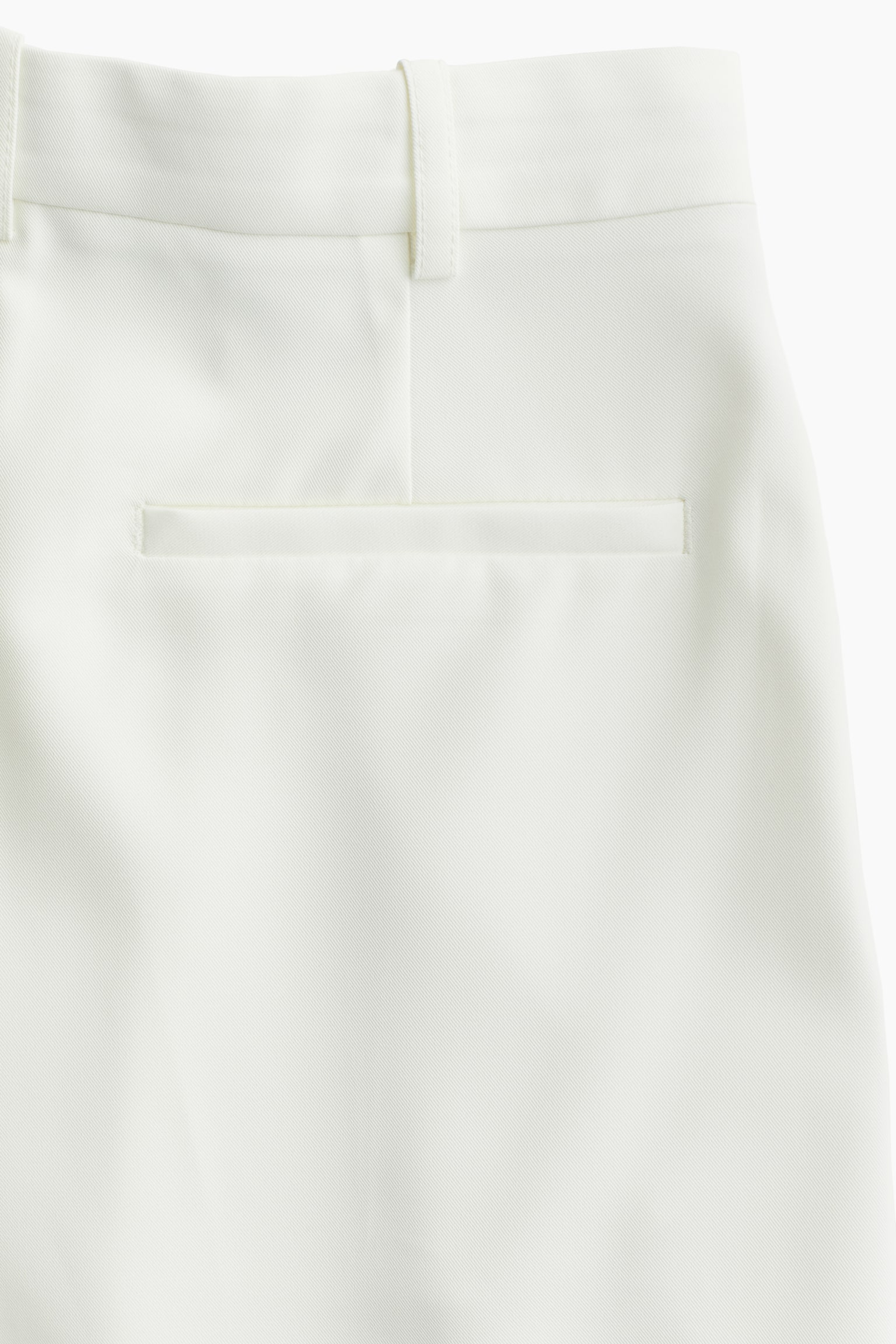 Wide Tailored Pants - White - 3