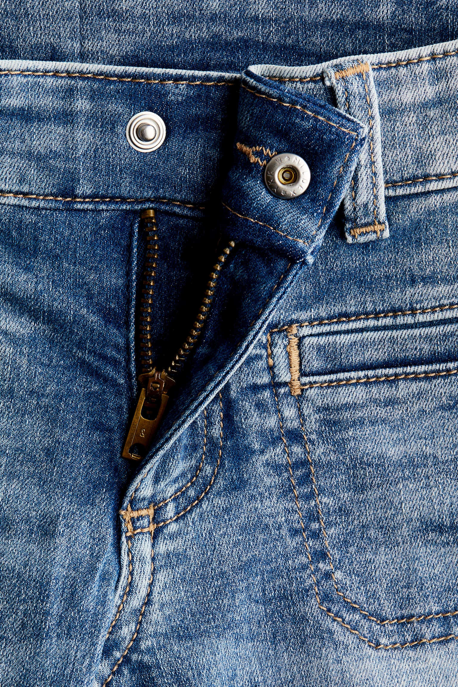 Jeans svasati con fodera in jersey - Blu denim/Rosa chiaro - 5