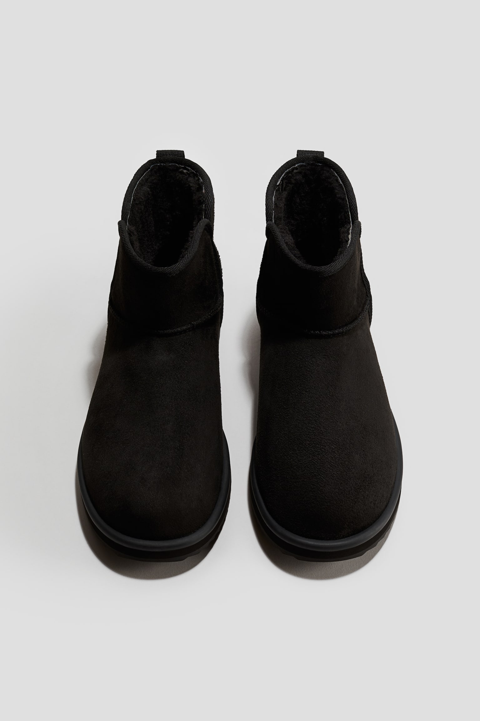 Μποτάκια με ζεστή επένδυση - Μαύρο/Σκούρο μπεζ - 2