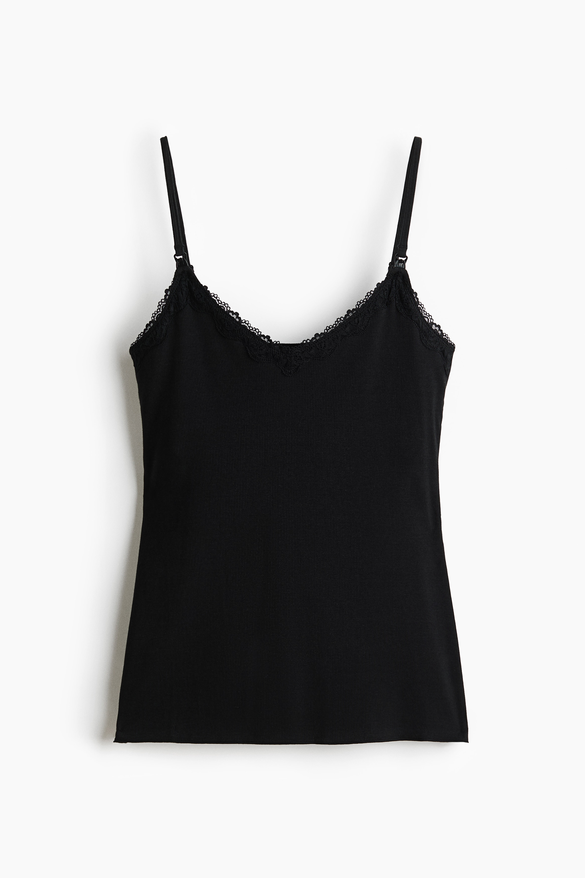 MAMA Nursing strappy top - Black/White