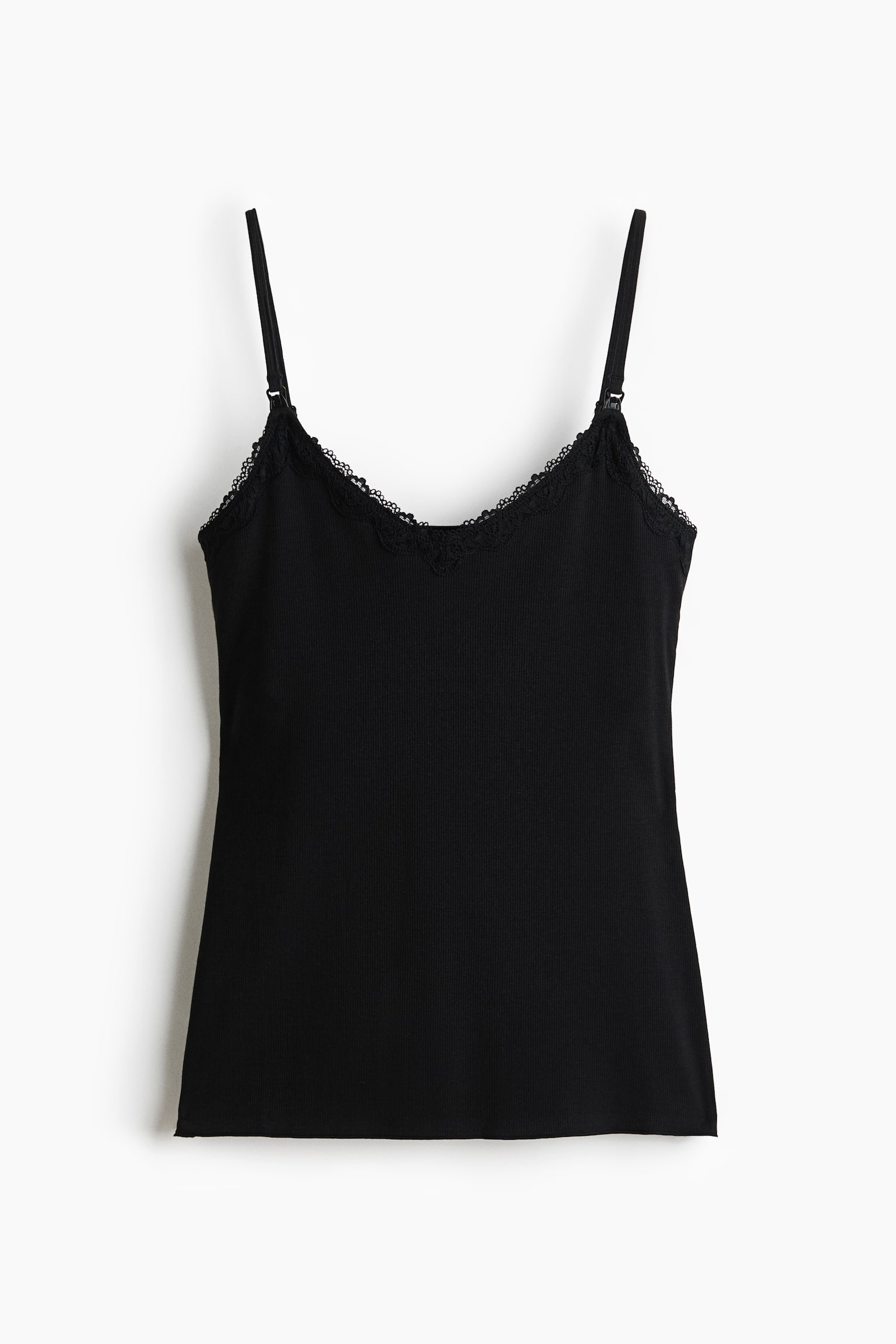 MAMA Nursing strappy top - Black/White - 2