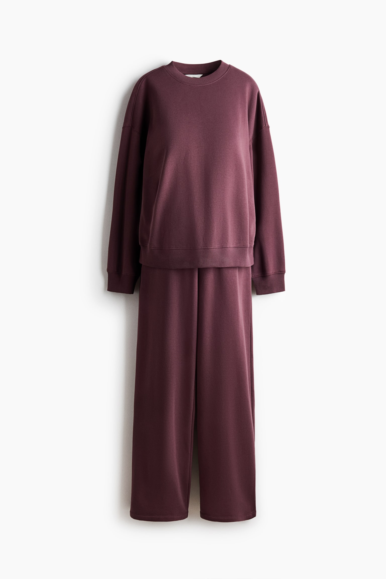 Женские комплекты H&M Mama 2-Piece Sweatsuit, цвет: Тёмный сливовый фиолетовый — фото 1