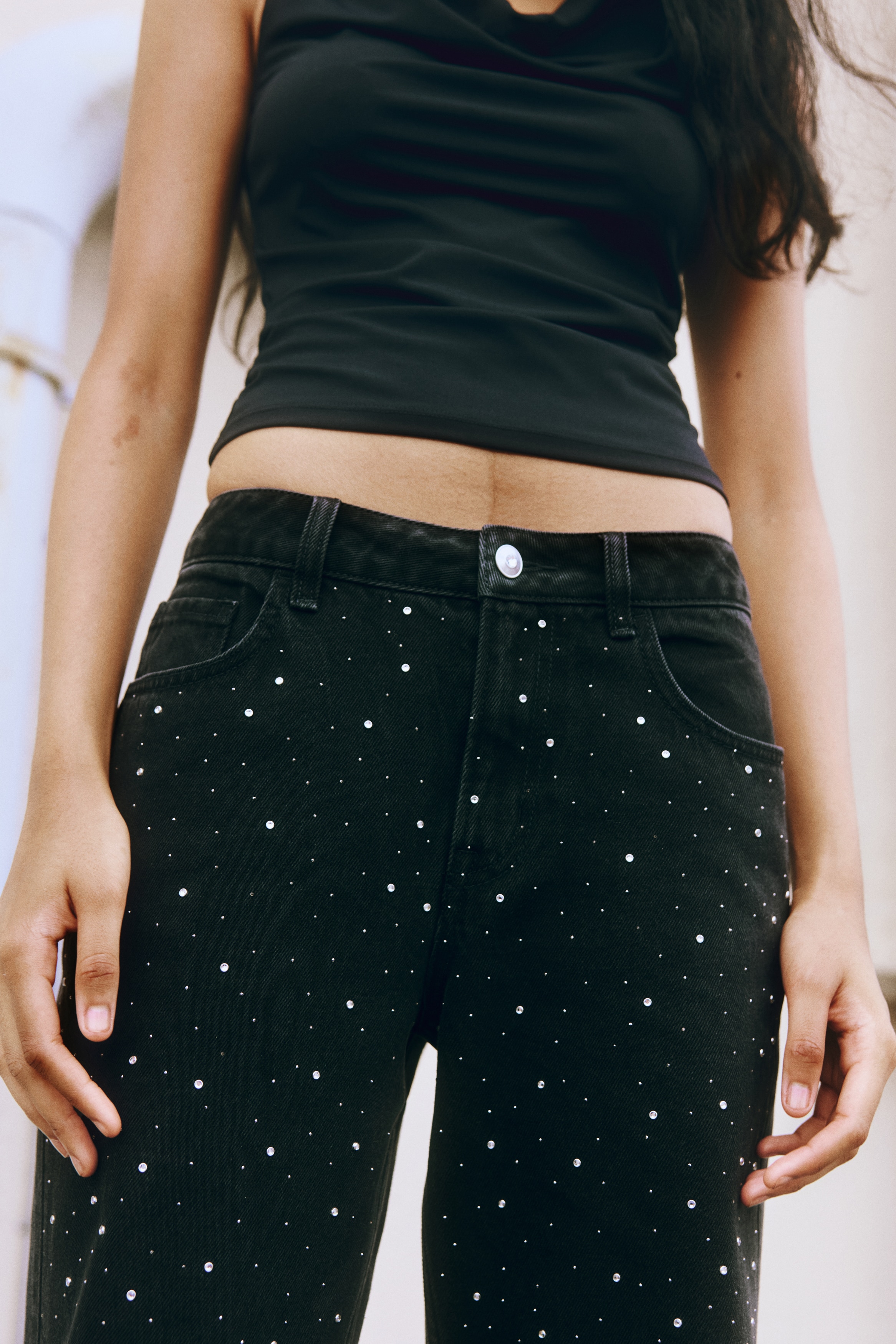 Wide High Jeans