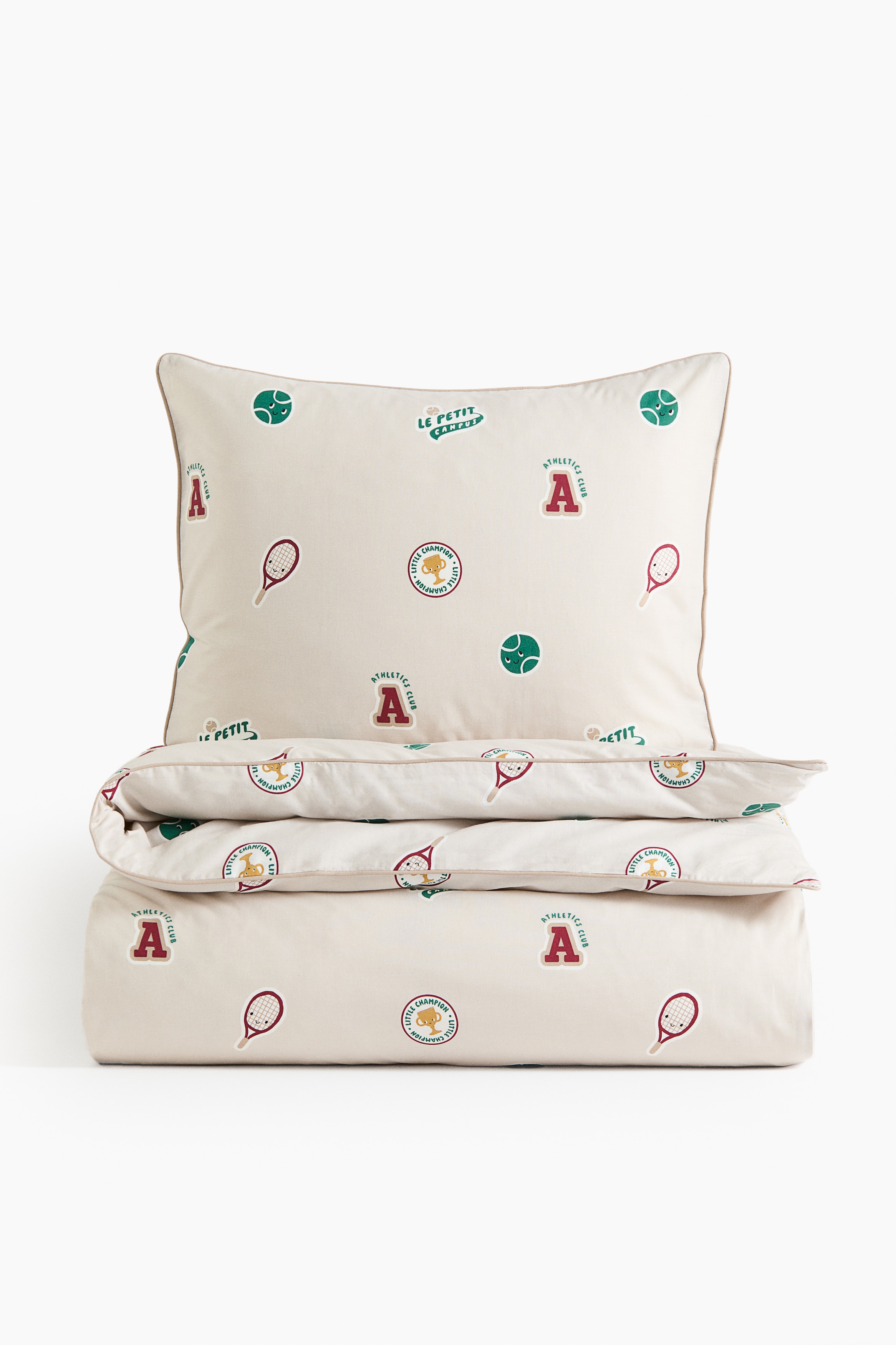 Patterned duvet cover set