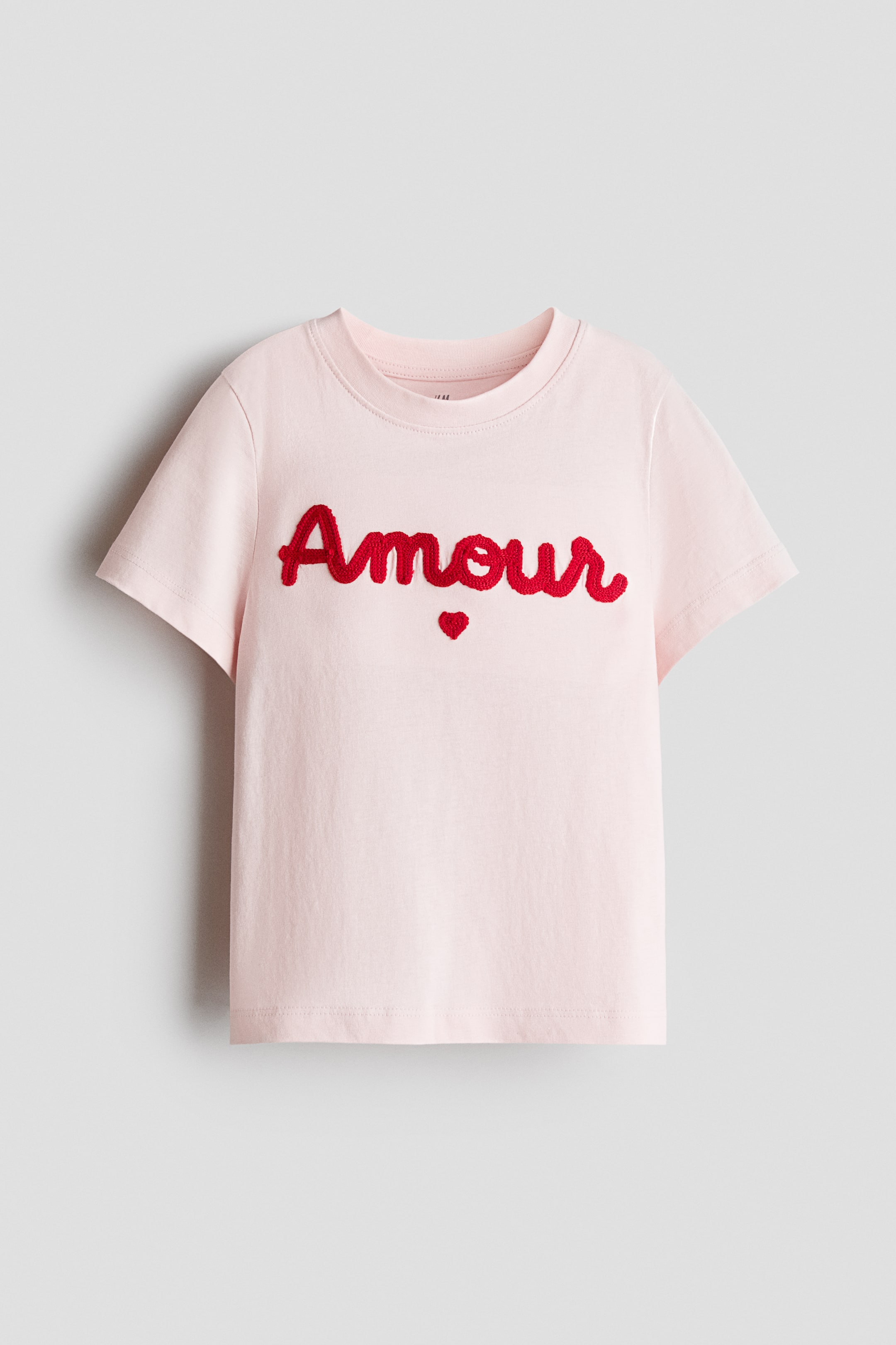 Se større billede: T-shirt med motiv - Lys rosa/Amour - BØRN | H&M DK 1