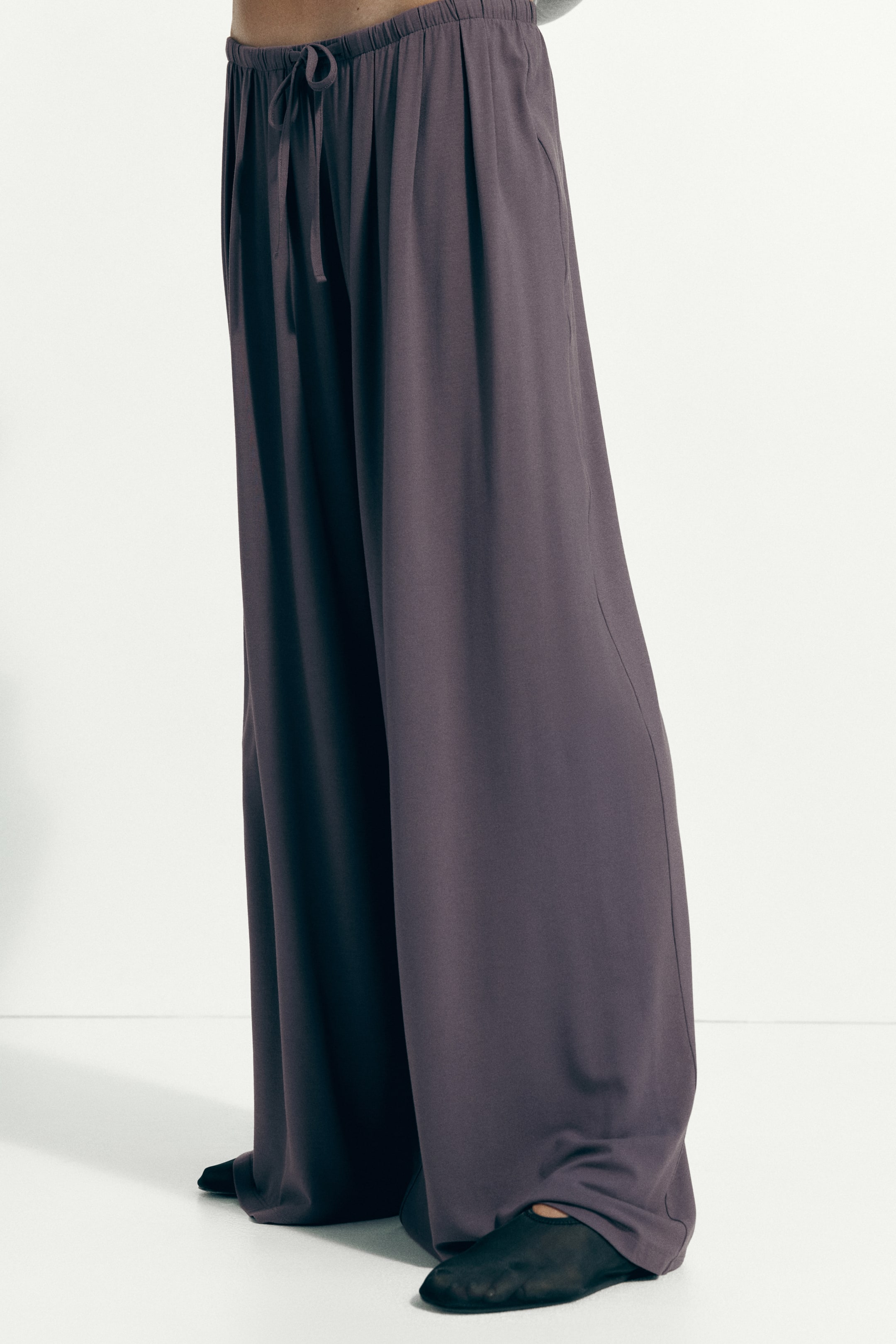 Pantalon à cordon en jersey
