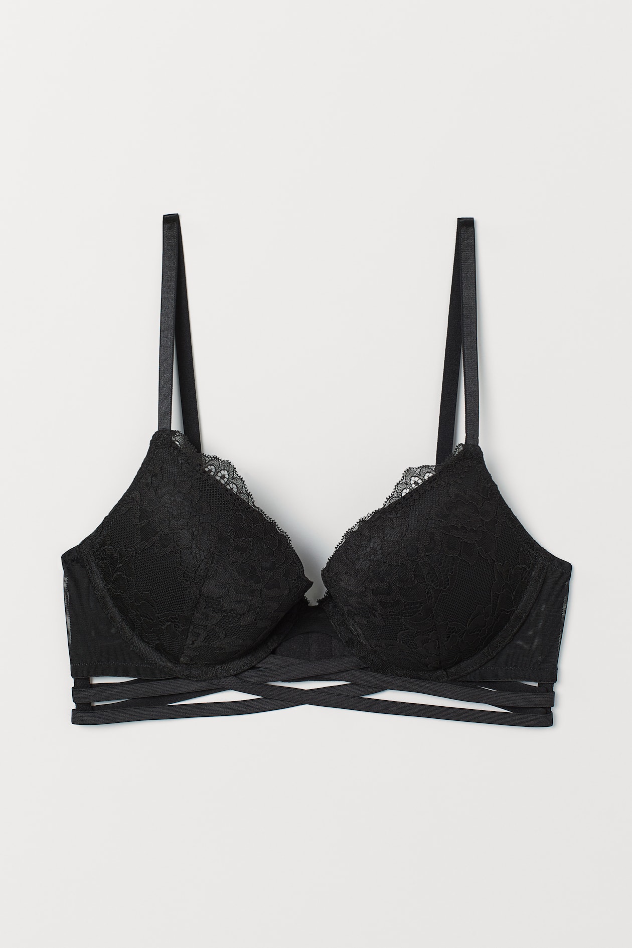 Push-up-BH aus Spitze - Schwarz - Ladies