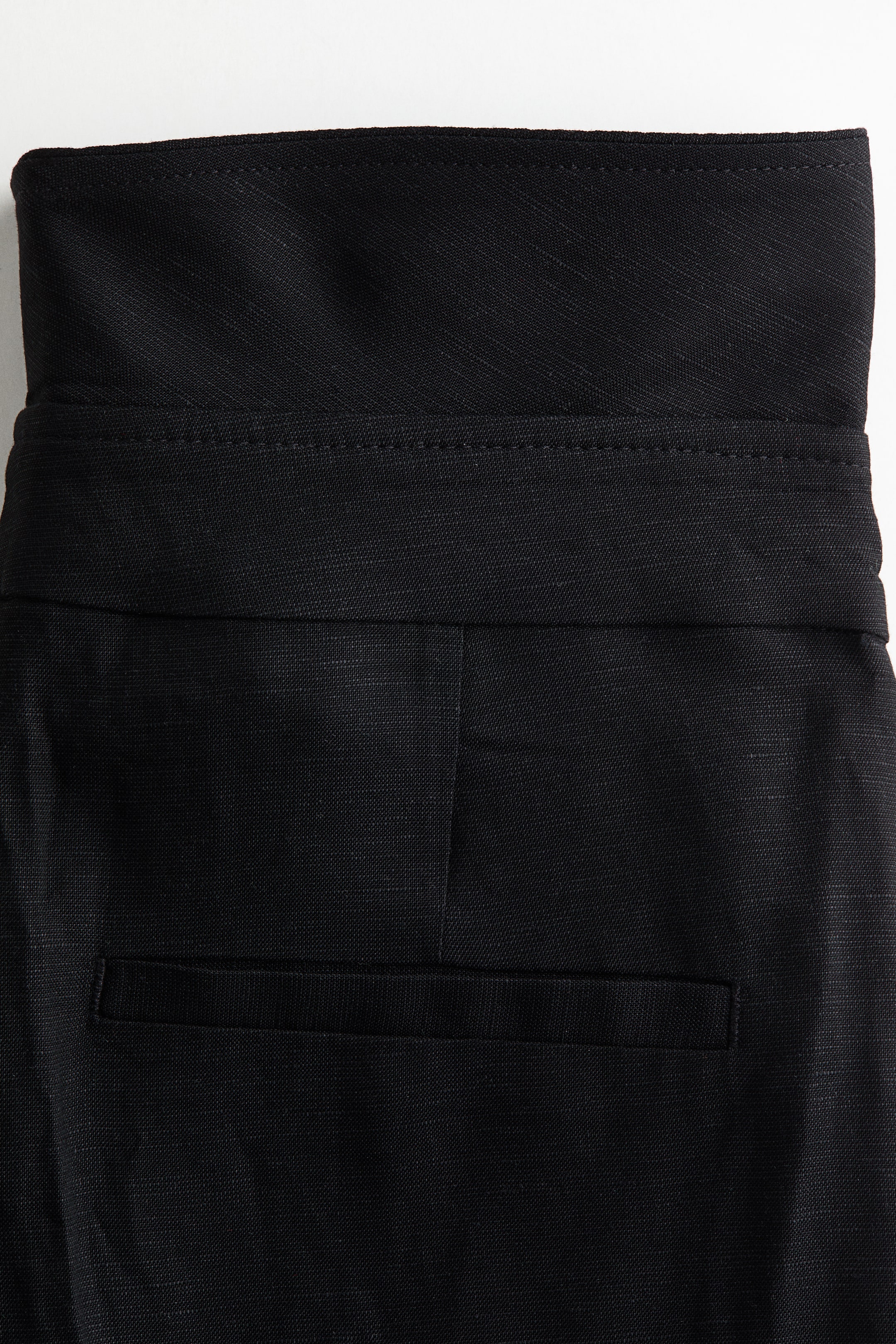 Женские брюки H&M Foldover-Waist Linen-Blend Pants — фото 3