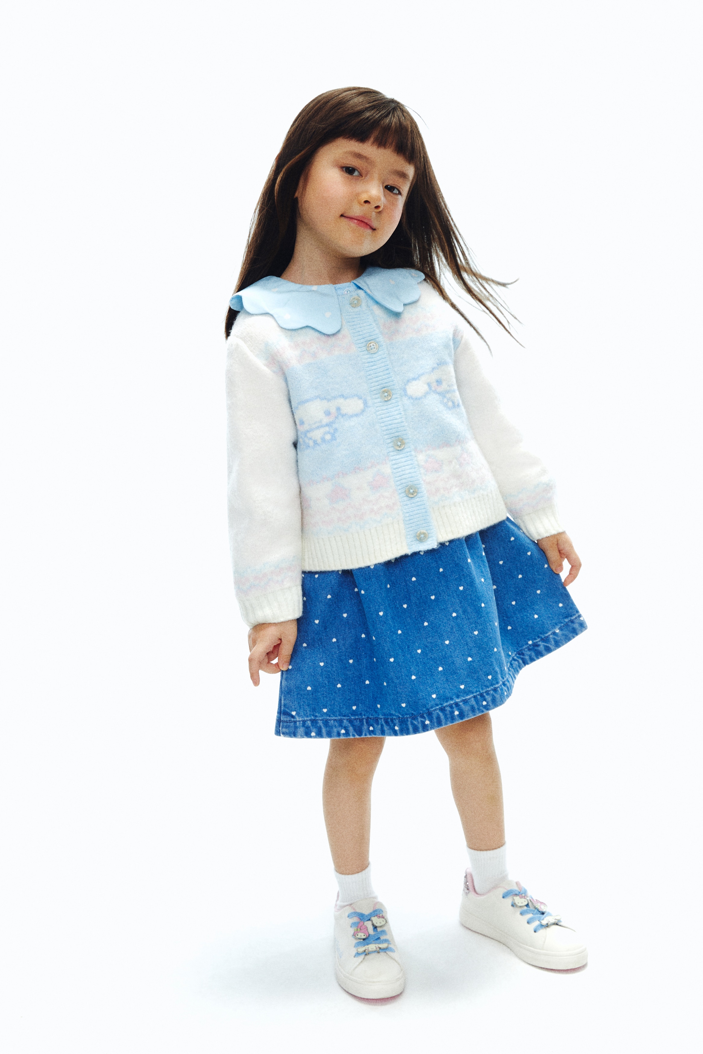 H & M - ジャカードニットカーディガン - ホワイト