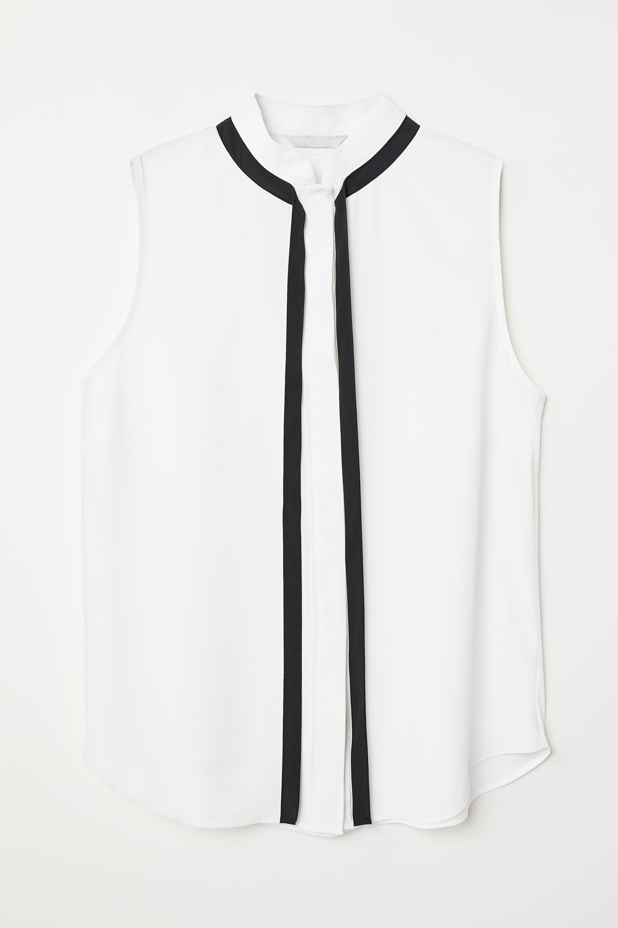 View larger image: Blouse with ties - White - Ladies | H&M IE 1