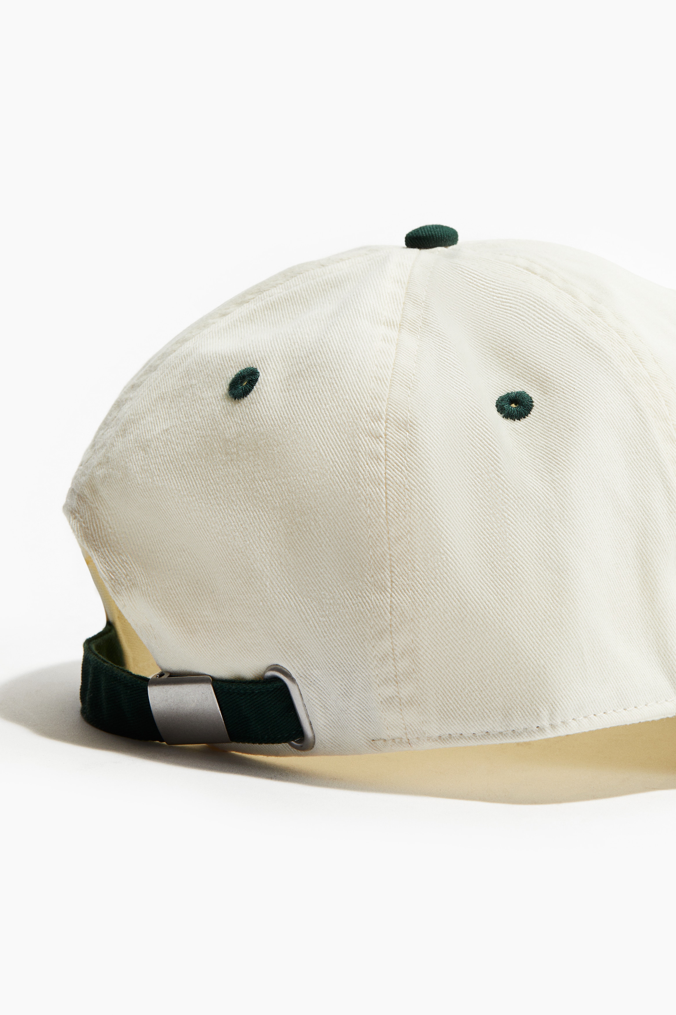 Men's Forest green/C Cotton Cap with Embroidered Motif | H&M US