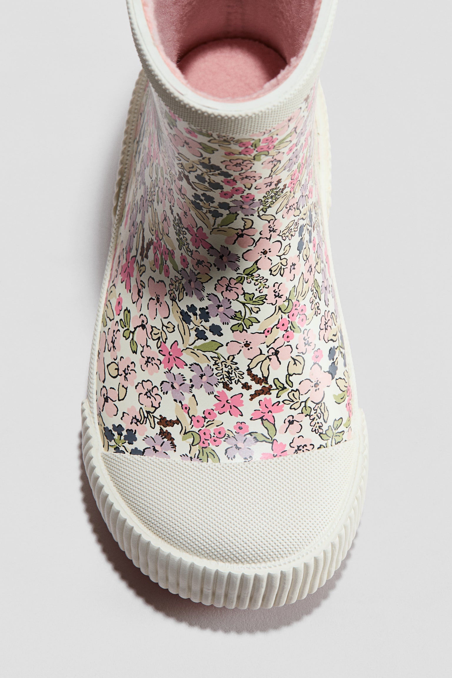 Гумові чоботи на флісовій підкладці - Кремовий/квітчастий/Приглушений рожевий/єдиноріг - 3