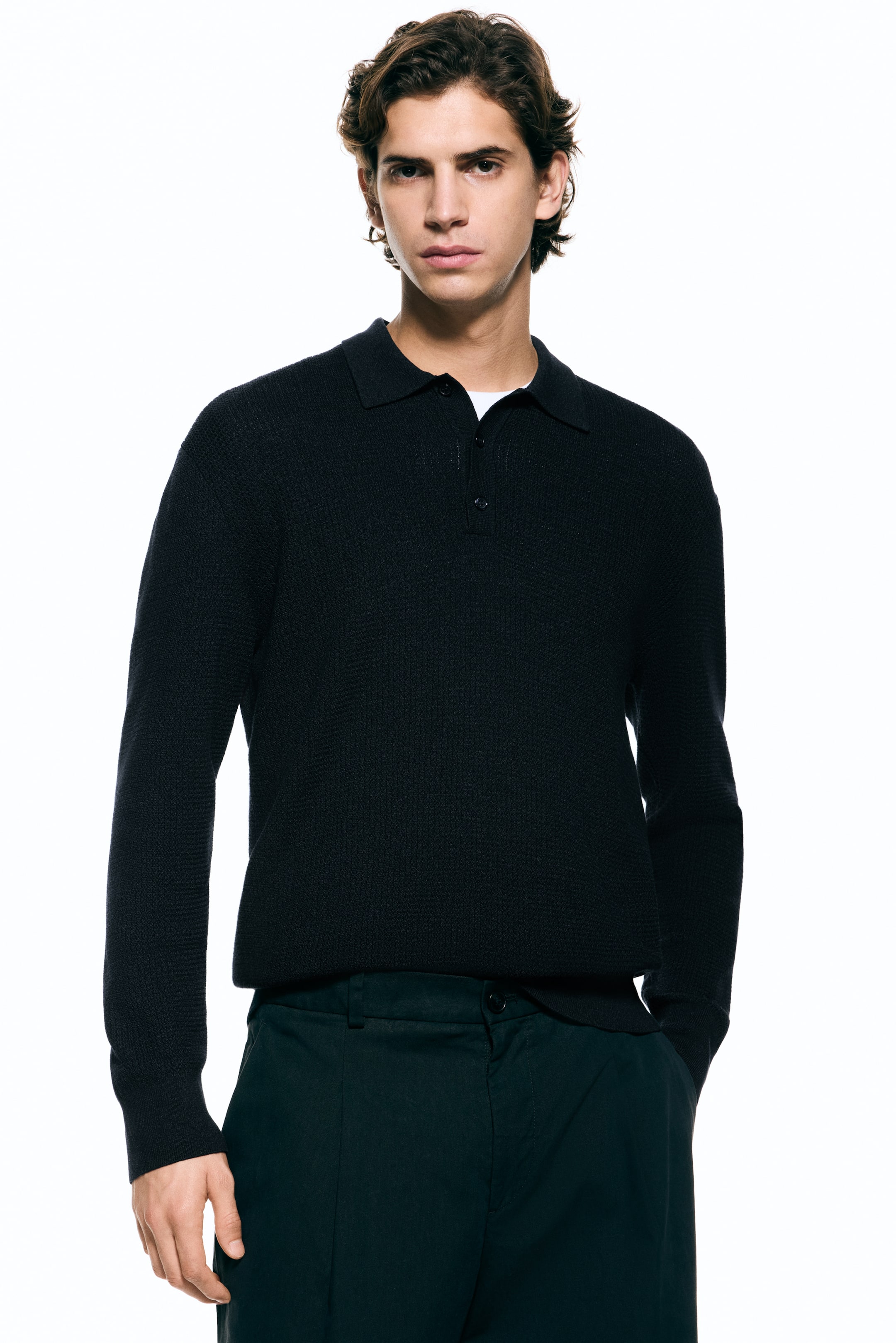 View larger image: Regular Fit Polo shirt - Dark blue - Men | H&M IN 1