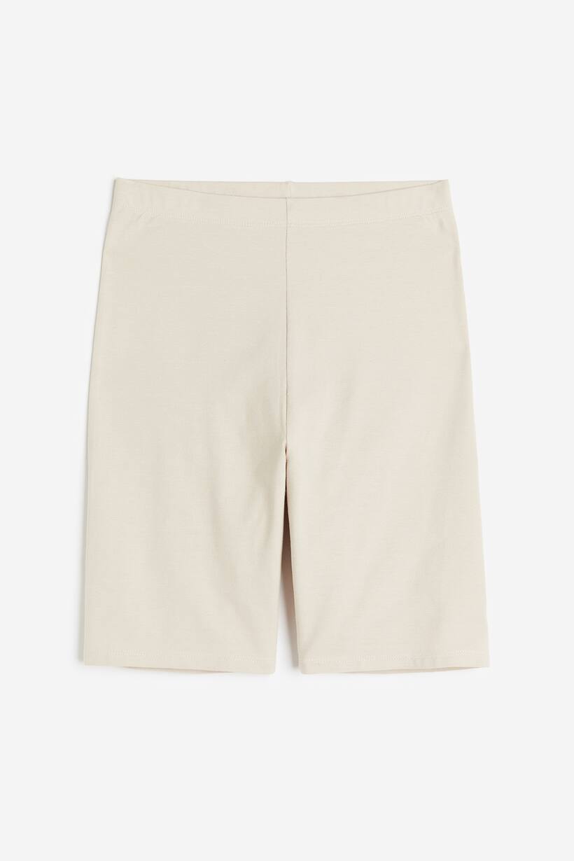HENNE-LONG-BICYLE-SHORTS - CREME