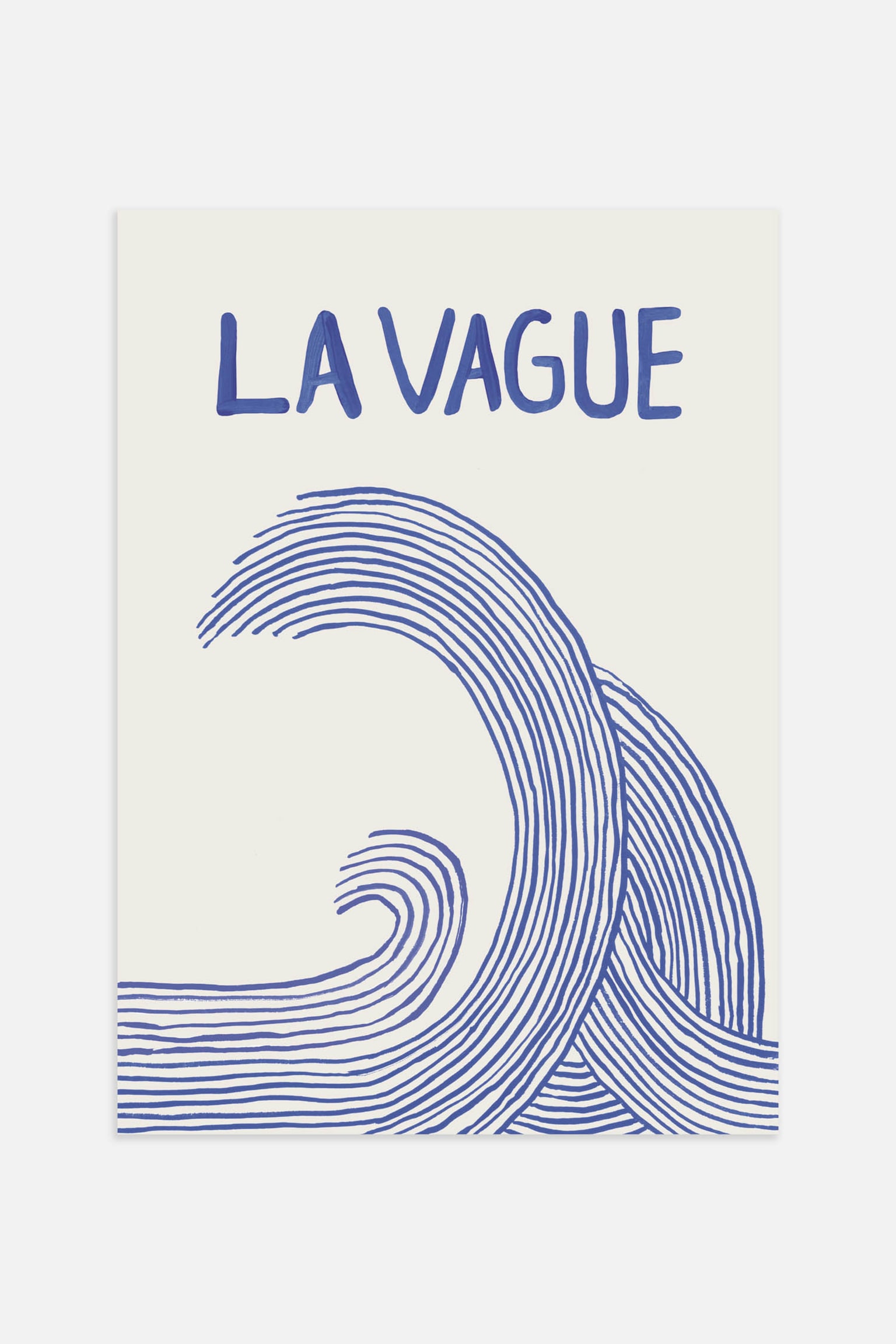 La Vague Poster - Blue