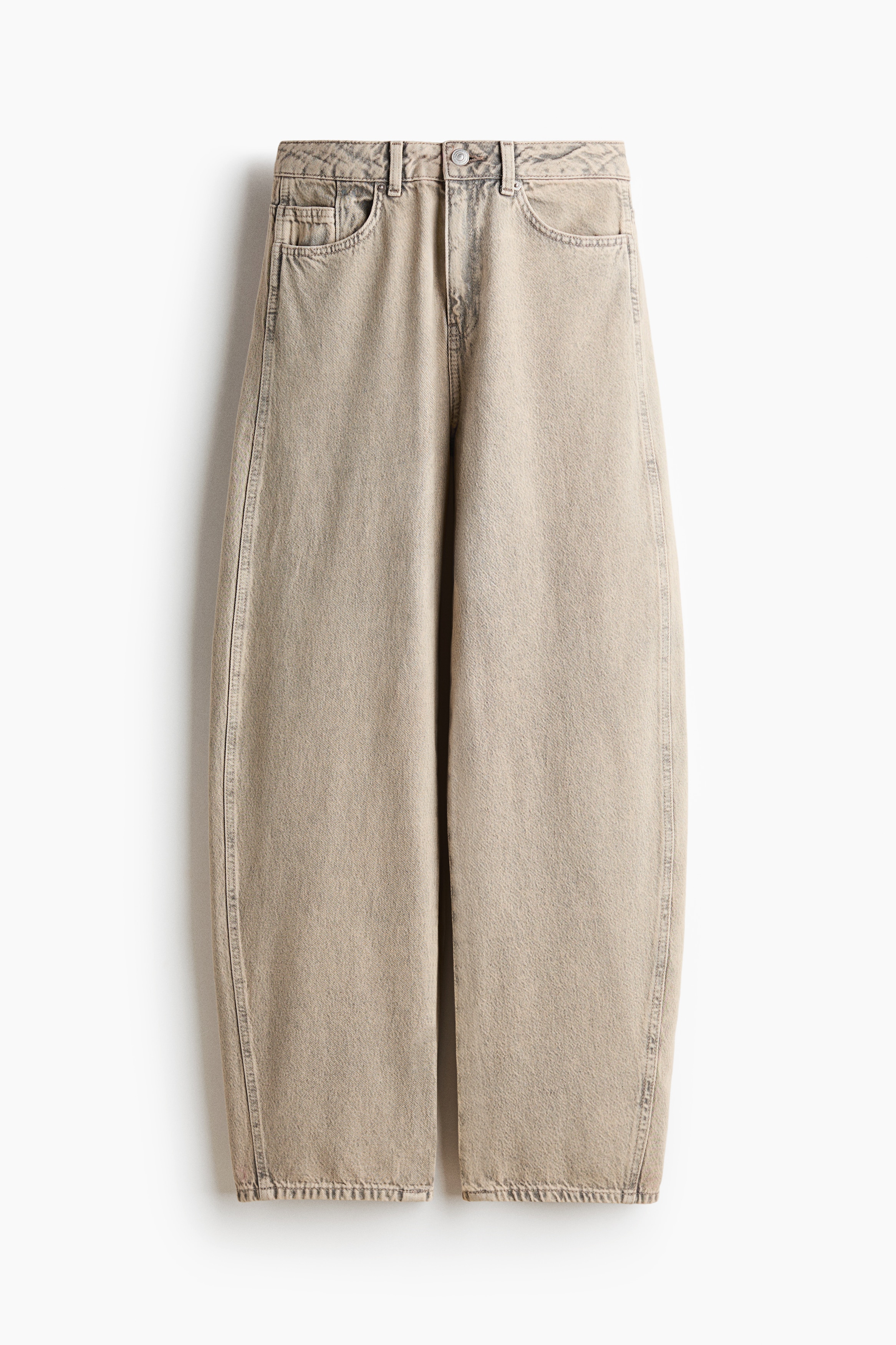 Barrel High Waist Jeans - Dusty lichtbeige/Denimgrijs/Greige/Zwart/Donker denimblauw/Licht denimblauw/Lichtgrijs gemêleerd/Denimblauw/Washed zwart