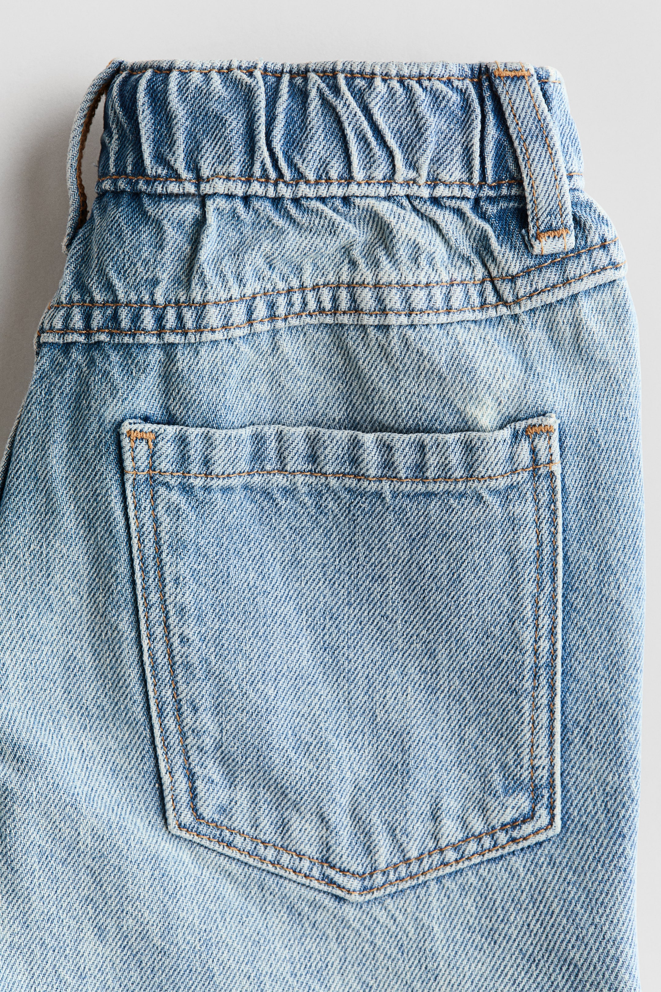 Embroidered-Detail Denim Shorts
