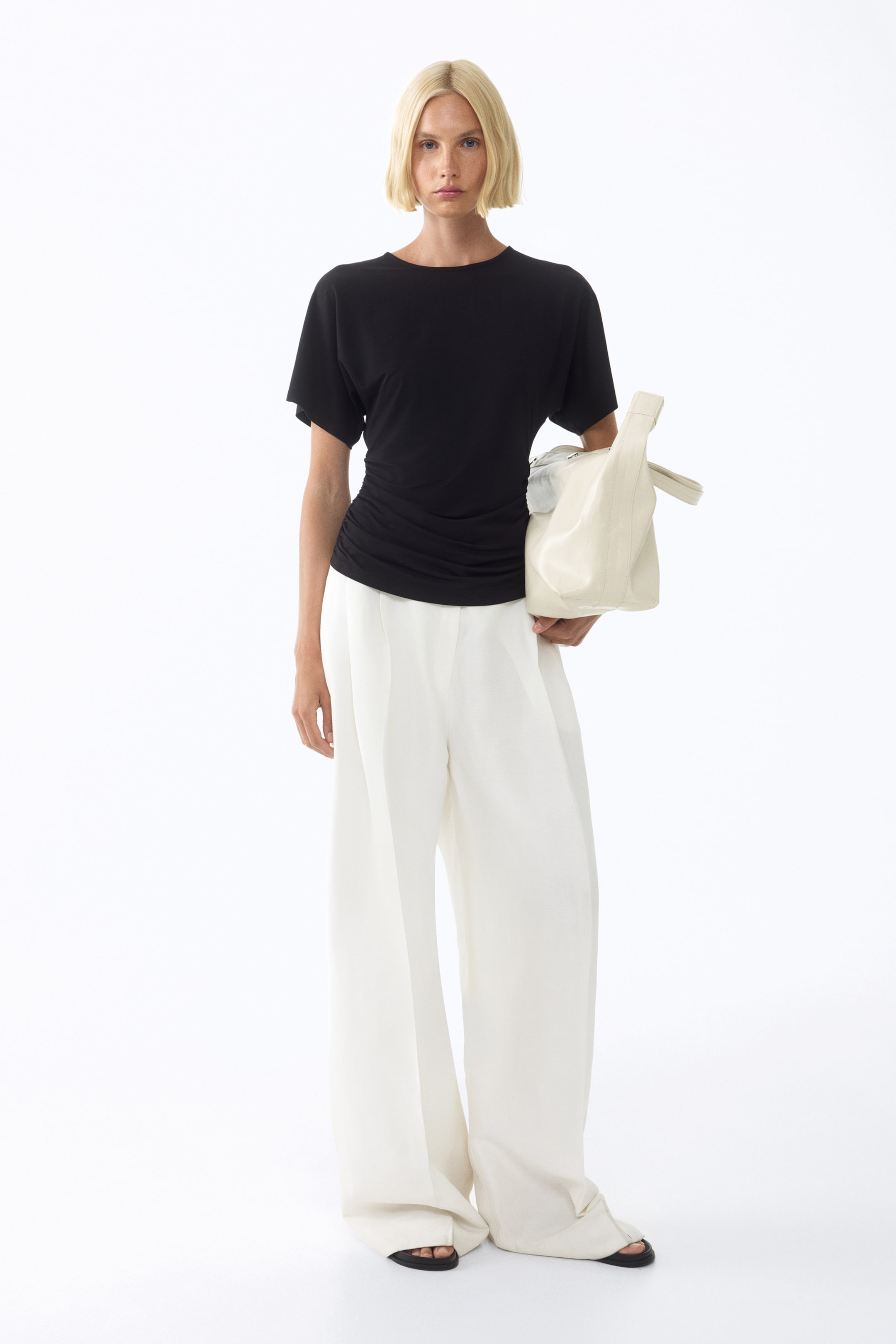 Draped Jersey Top