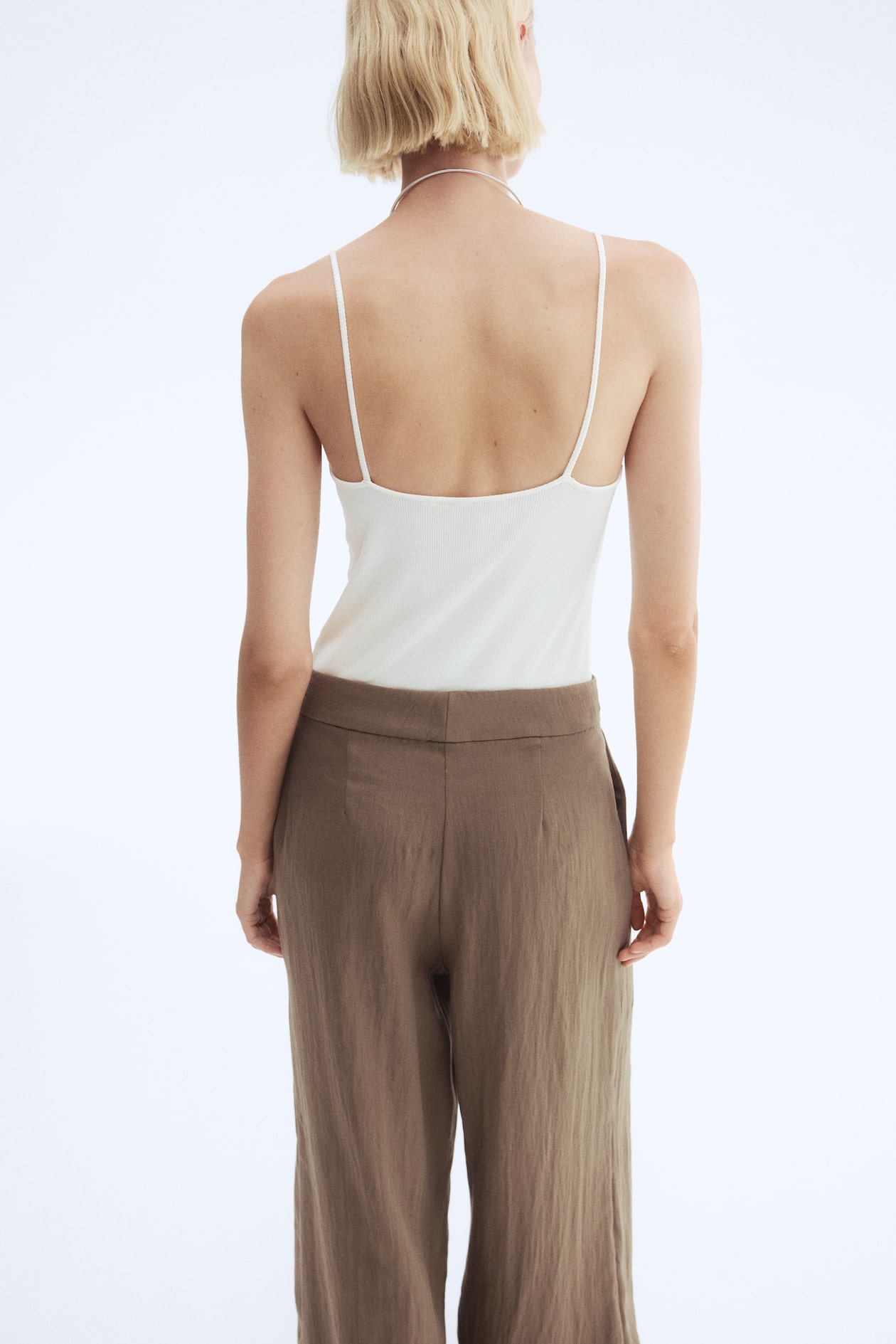 Wide-Leg Twill Pants - image 4