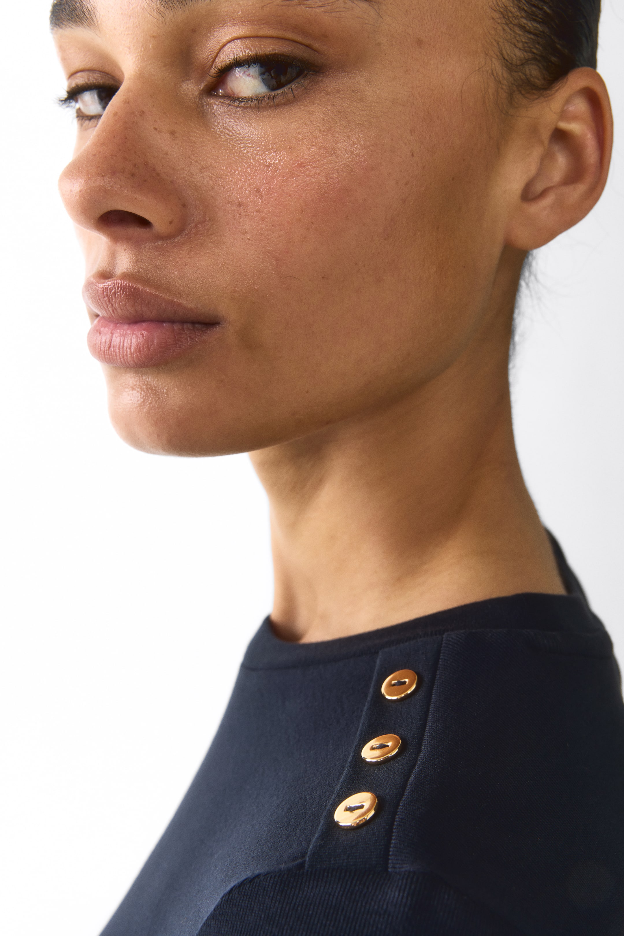 Женские топы H&M Button-Detail Viscose Top — фото 3
