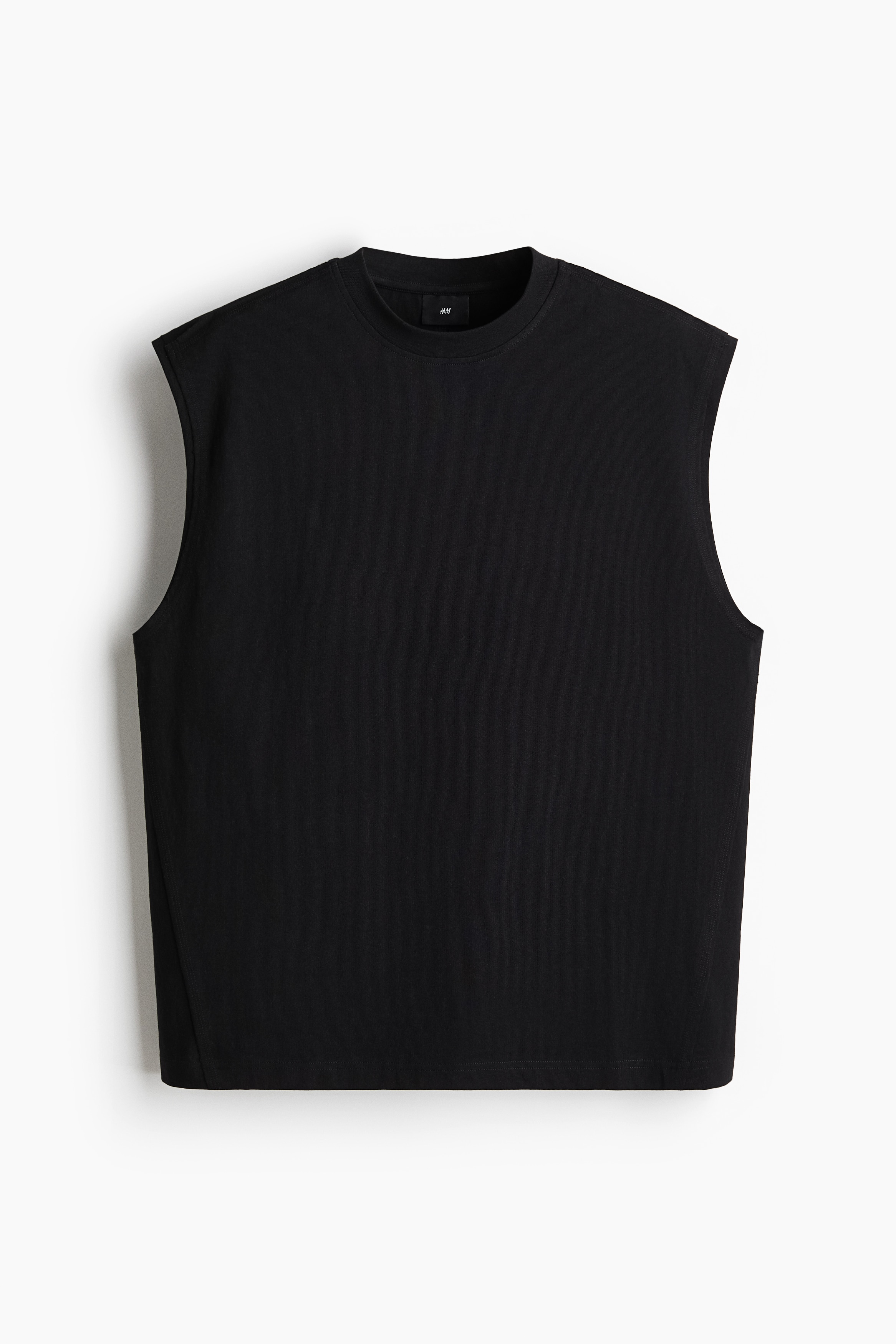 Loose Fit Tank Top - Black