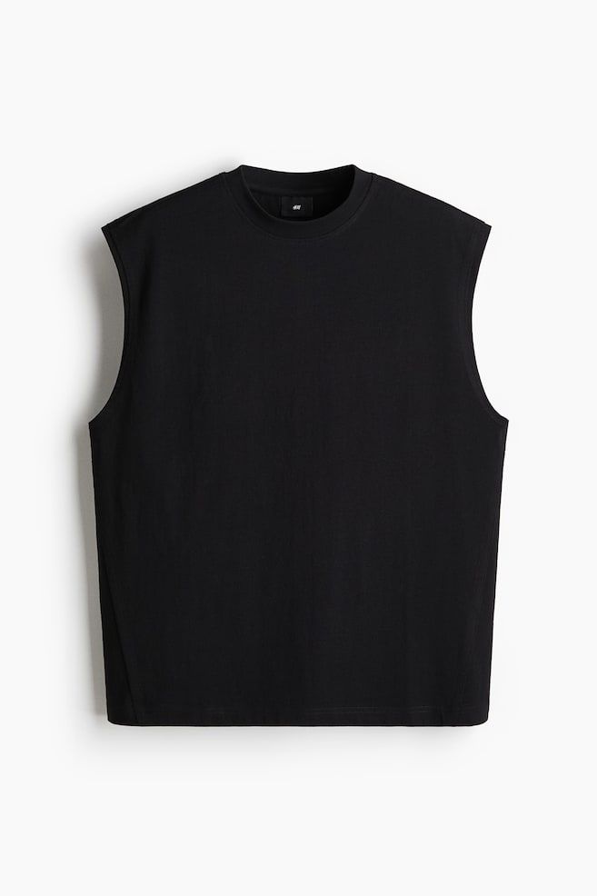 Loose Fit Vest top - Black/Light khaki green/Dark grey - 1