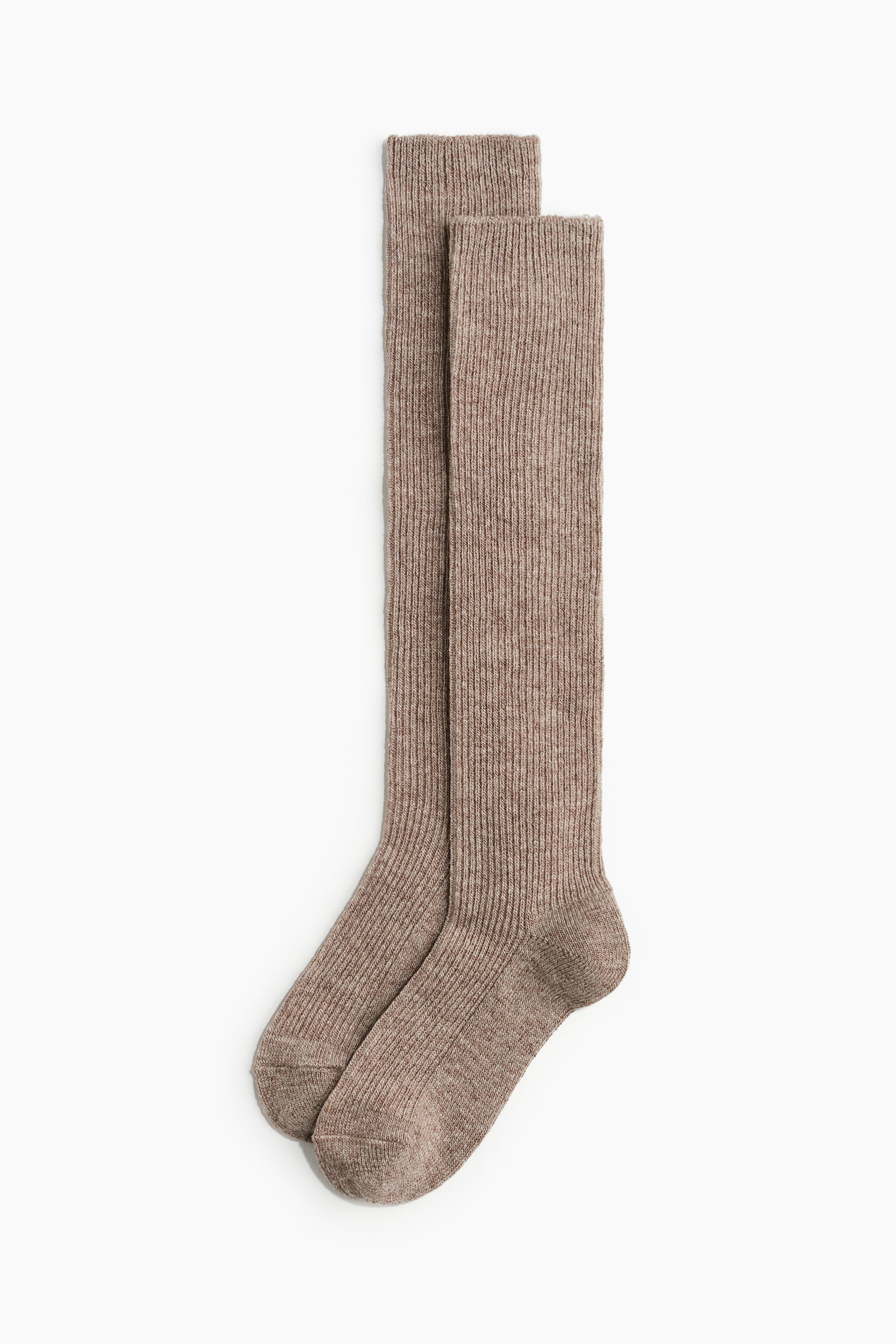 2-pack knee-high socks - Cream/Beige marl - 3