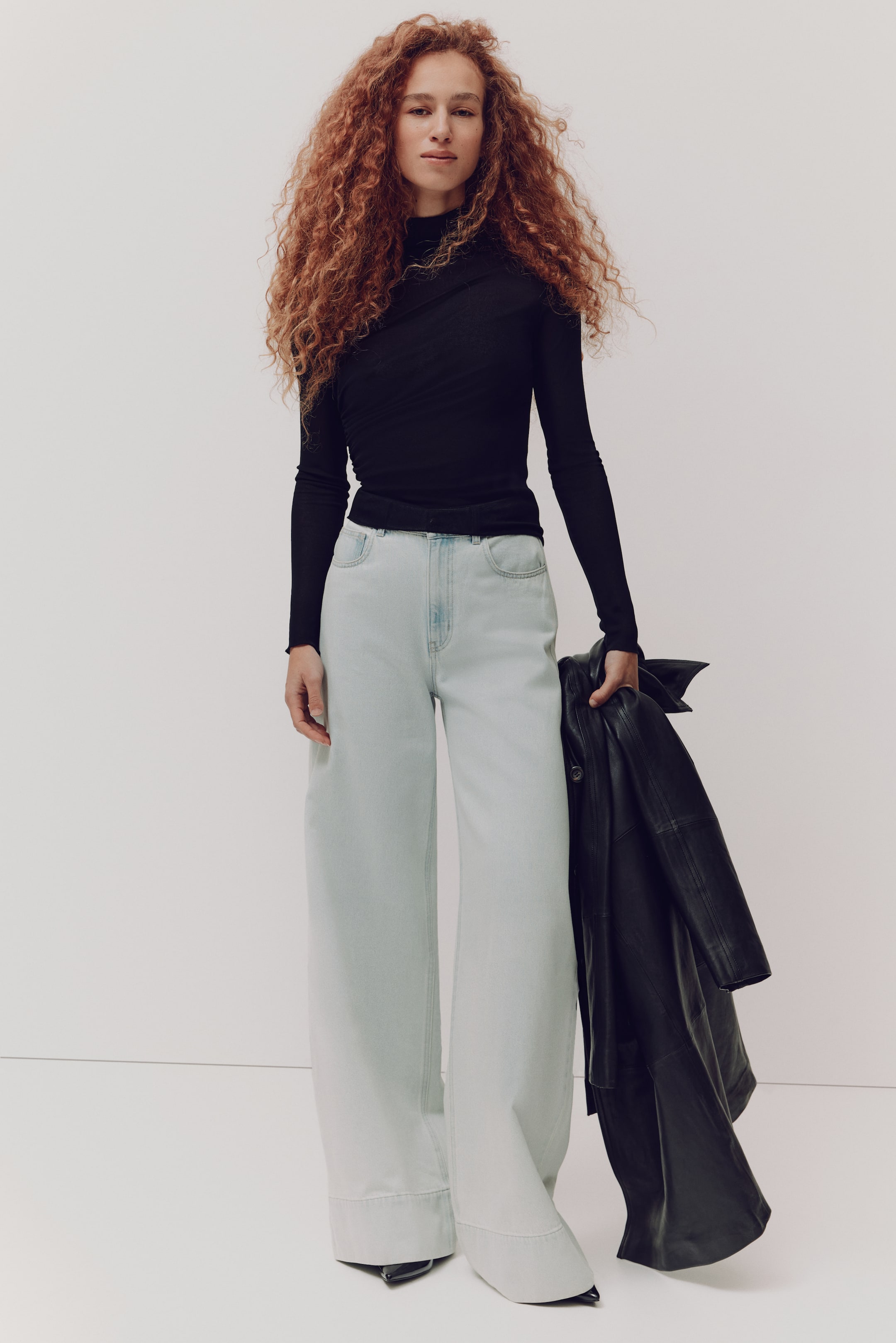 Ingrandisci l'immagine: Maglia in jersey trasparente - Nero - DONNA | H&M CH 1