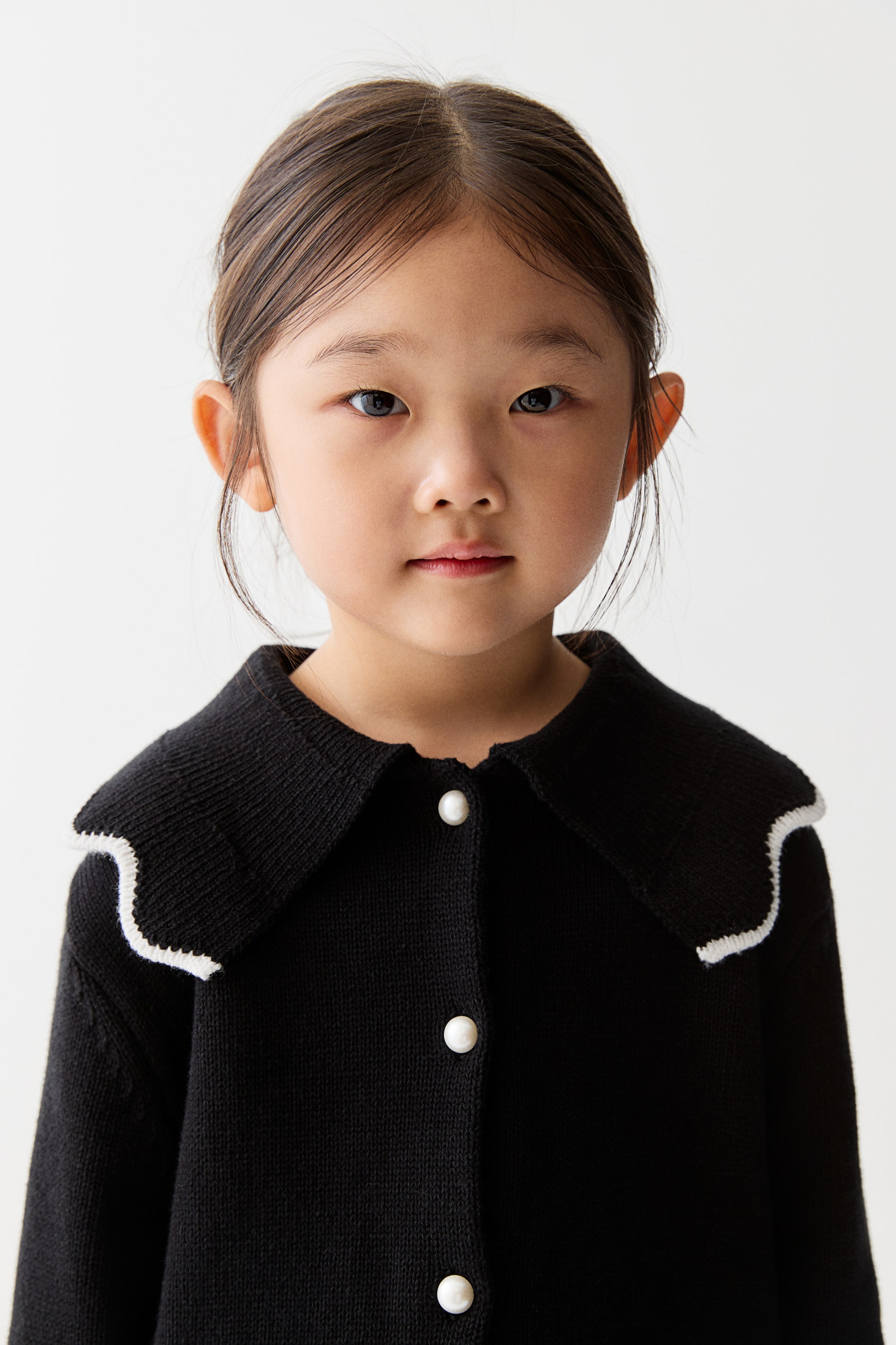 拡大画像を表示: 襟付きカーディガン - ブラック - Kids | H&M JP 4