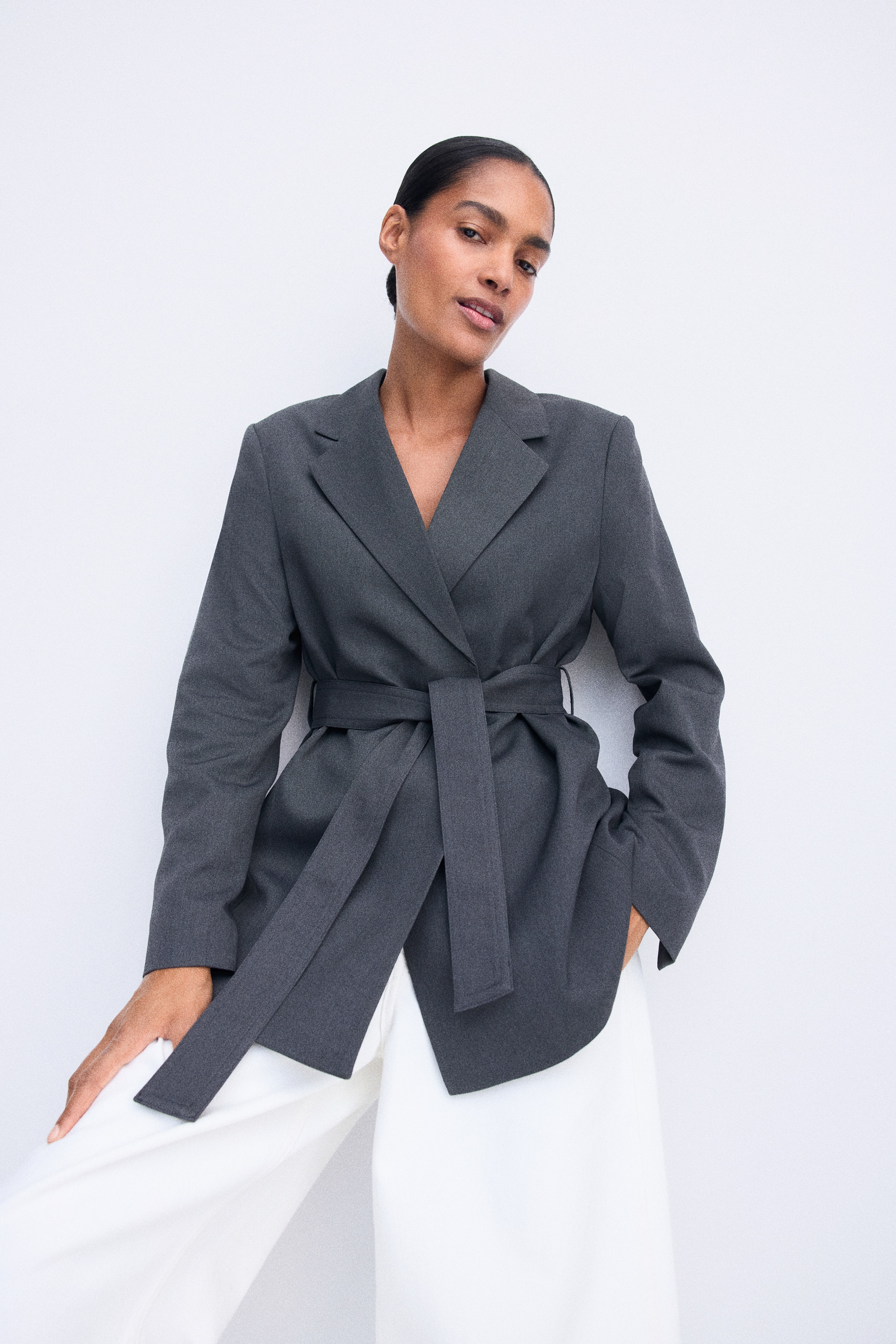 MAMA Tie-Belt Jacket - thumbnail 4