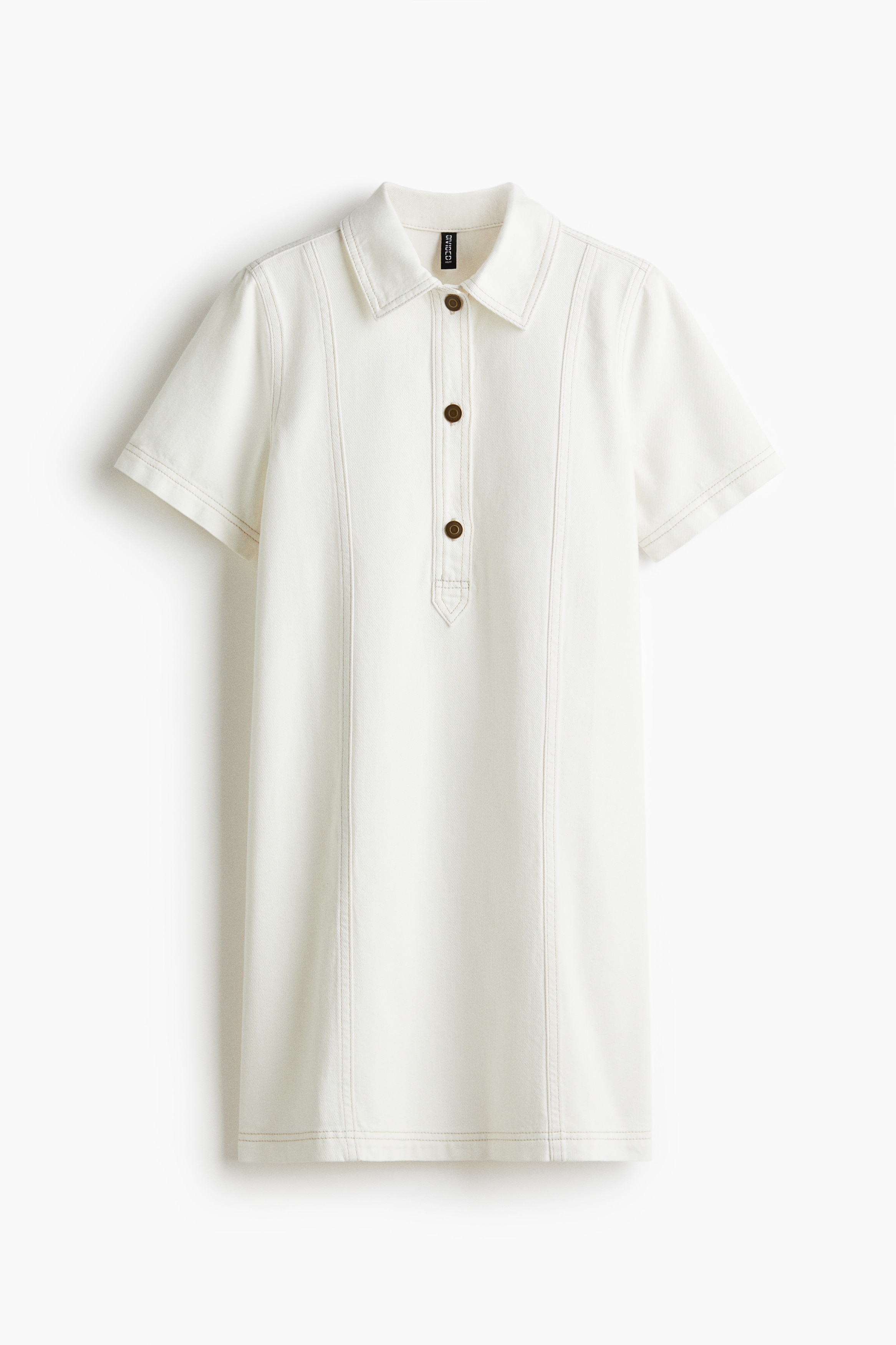 Denim dress - White/Black/Denim blue