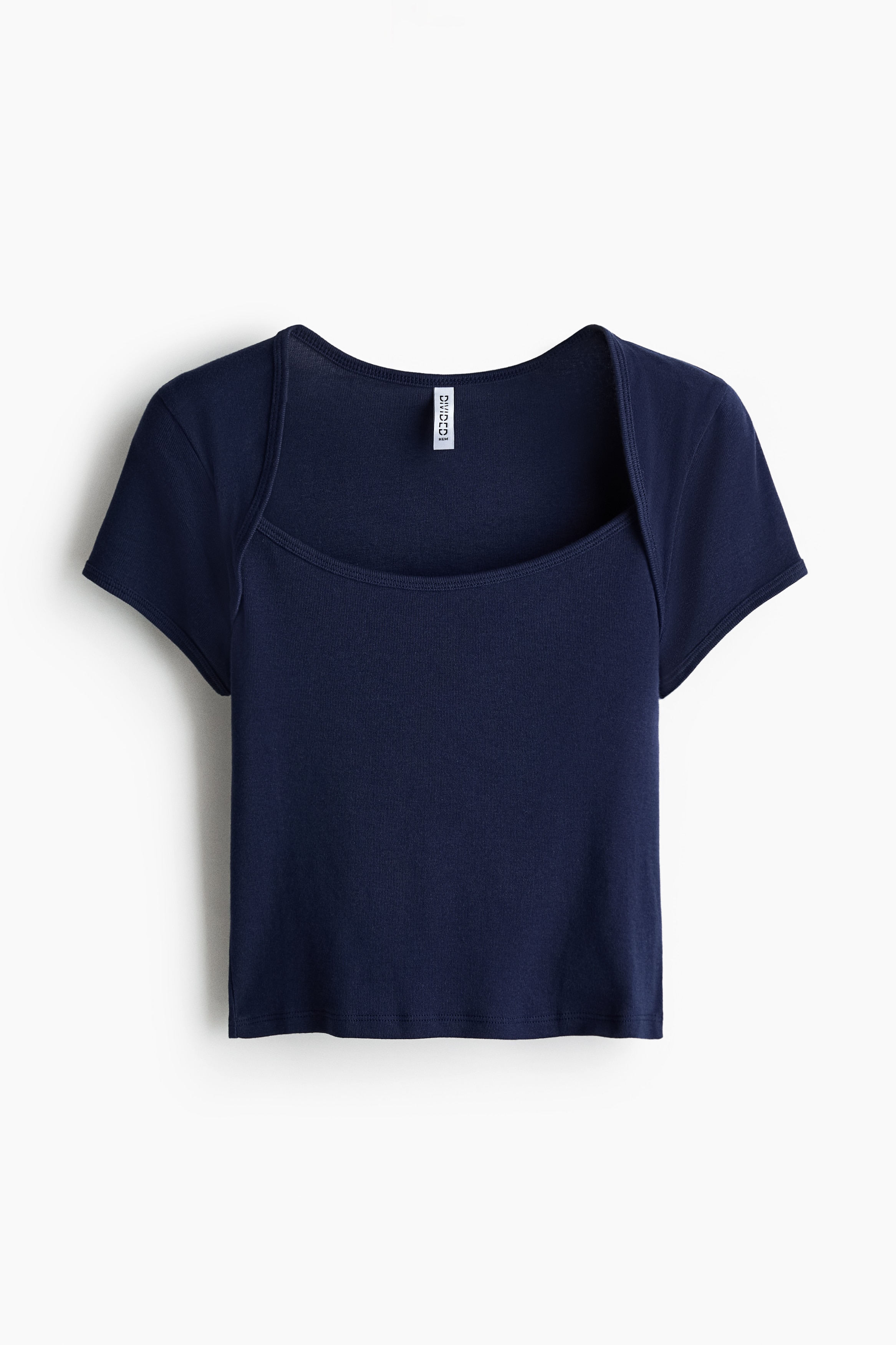 Áo cotton cổ chữ U - Màu xanh dương đậm/Màu nâu đậm/Màu vàng nhạt/Màu xanh lá khói nhạt