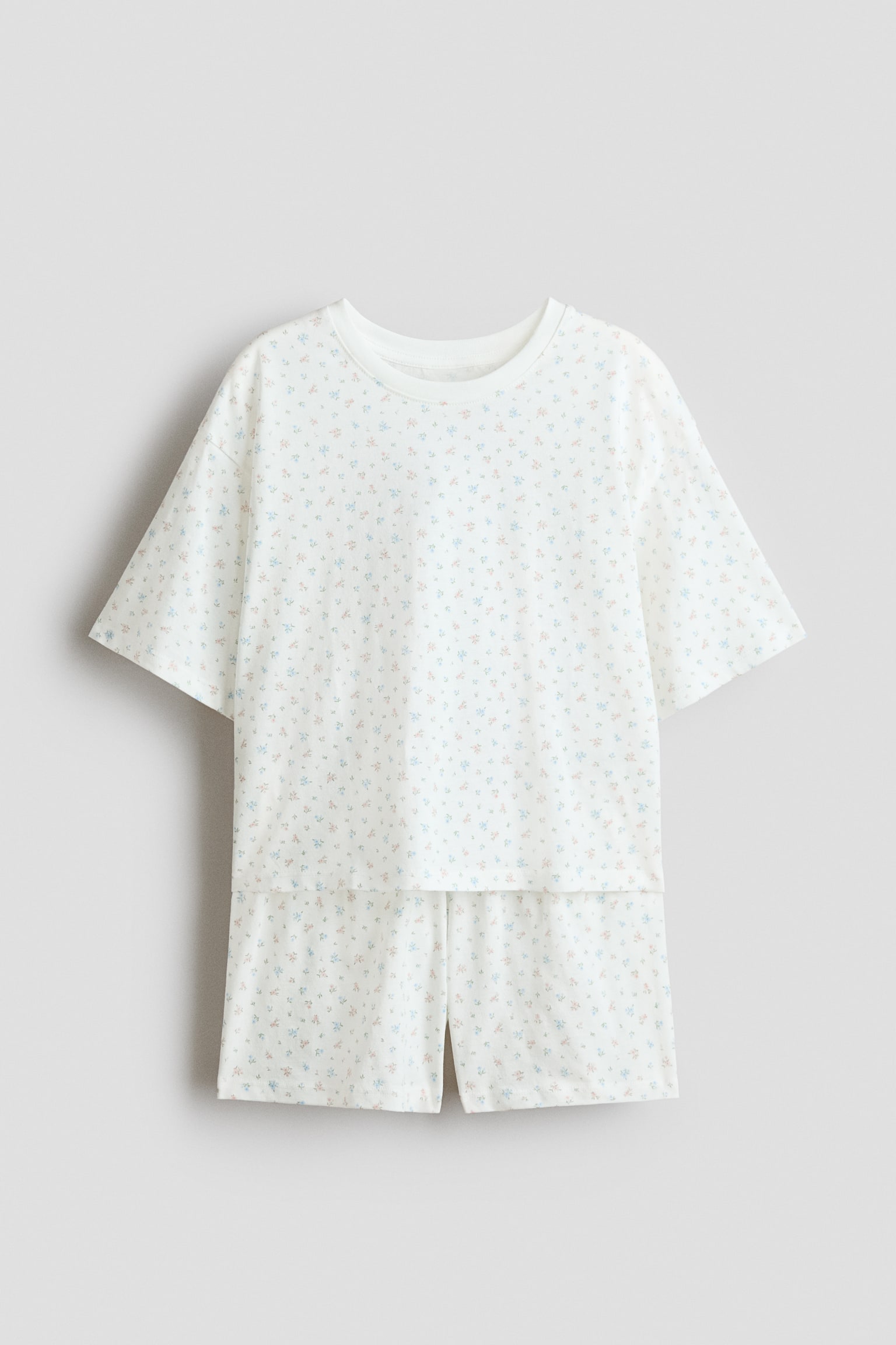 Cotton pyjamas - Cream/Floral/White/Strawberries/Light blue/Limones/Light grey marl/Hearts/Pink/Love/Light blue/Floral/White/Gingham check/Light blue/Feelin' Homey