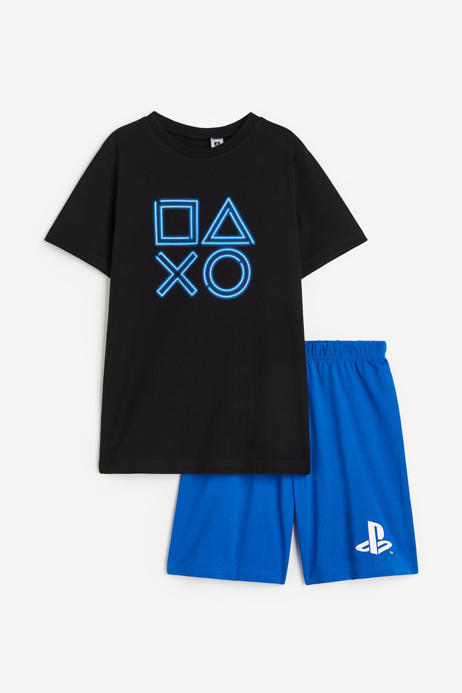 Pyjama T-shirt and shorts - Black/PlayStation/Yellow/The Simpsons - 1