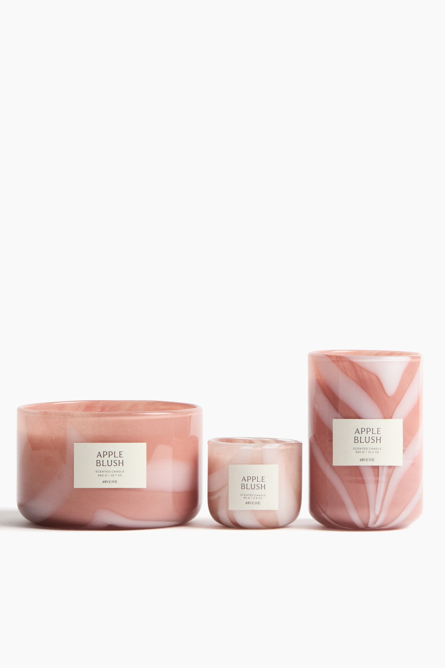 Scented candle in glass holder - Apple Blush/Ember Vanilla/Vanilla Patchouli - 3