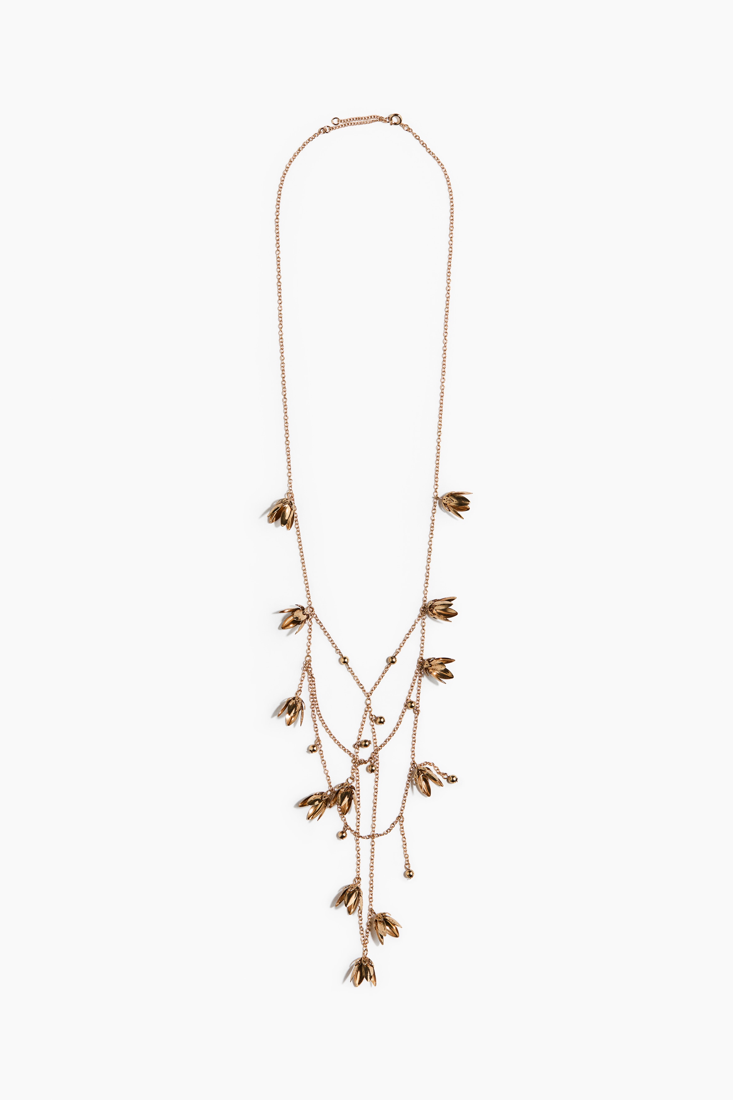 Collier avec charms - Doré