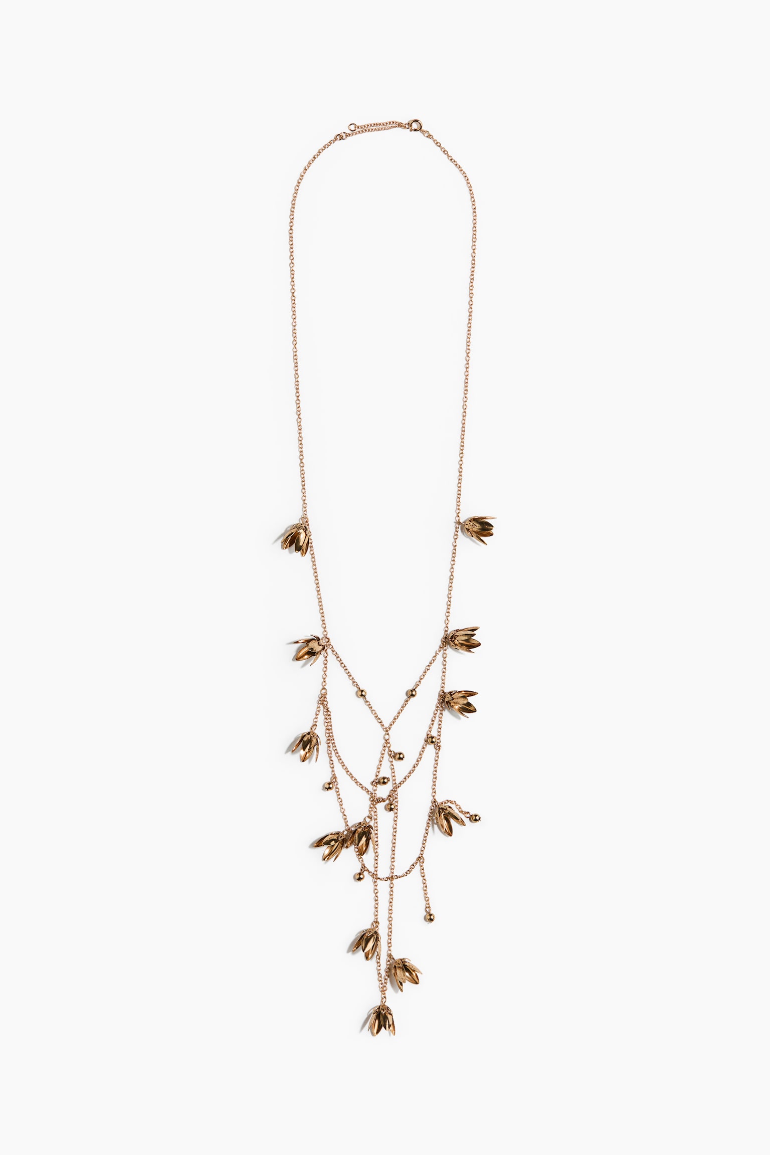 Charm necklace - Gold-coloured - 1