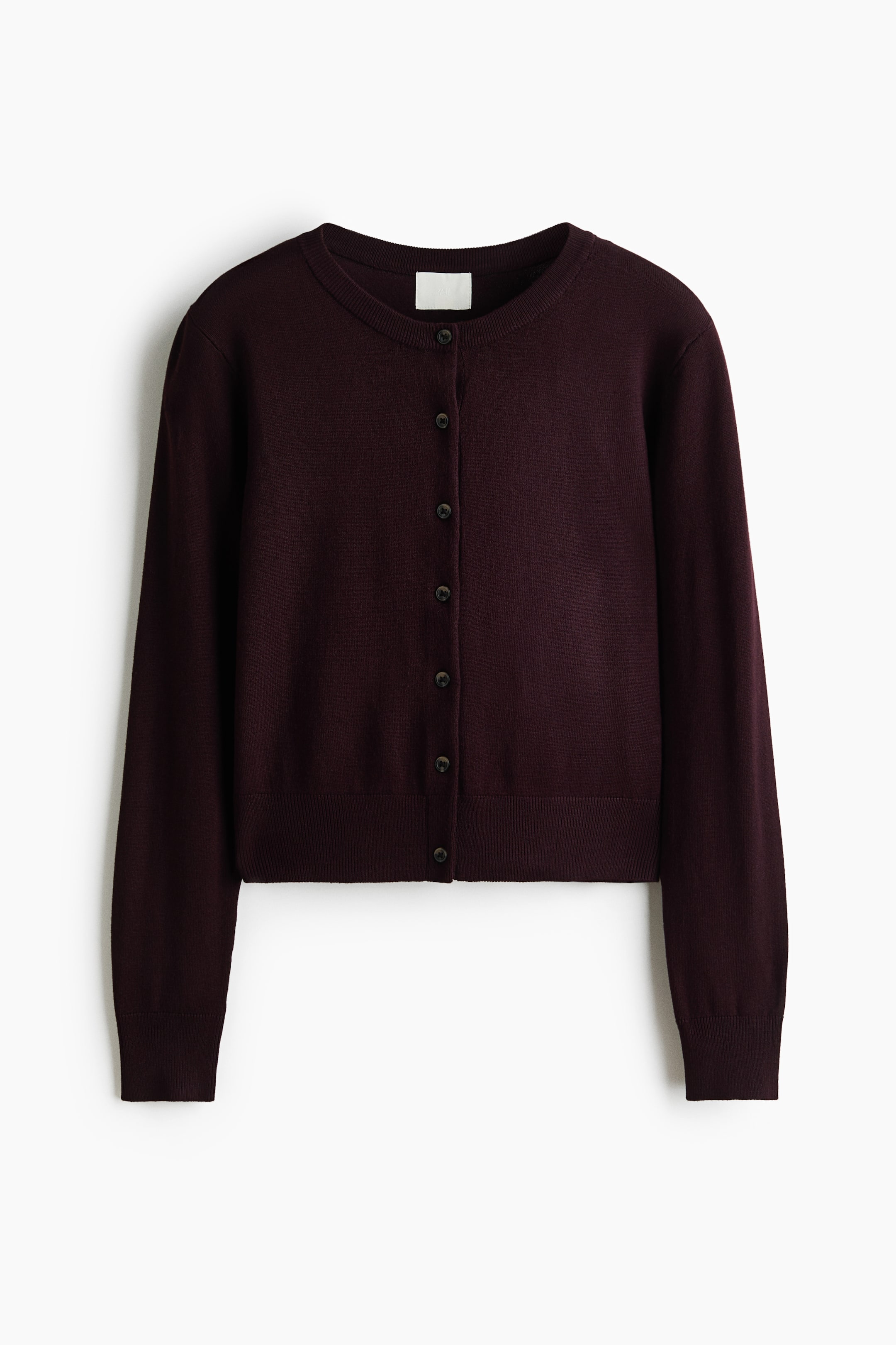 View larger image: Fine-knit cardigan - Burgundy - Ladies | H&M SG 1