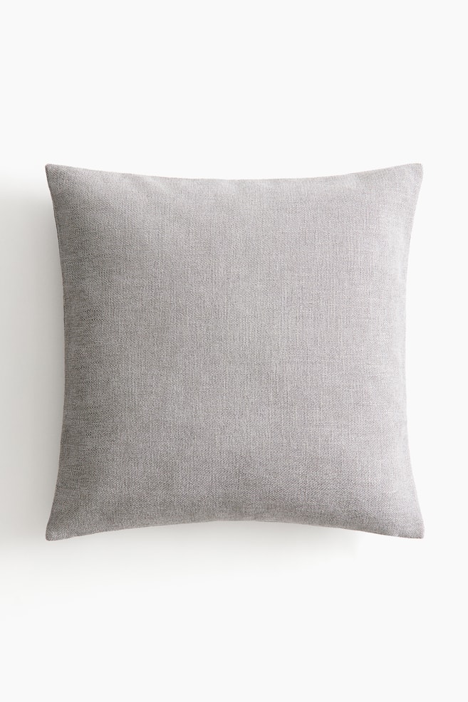 Chenille cushion cover - Light grey/Cream/Light greige - 1