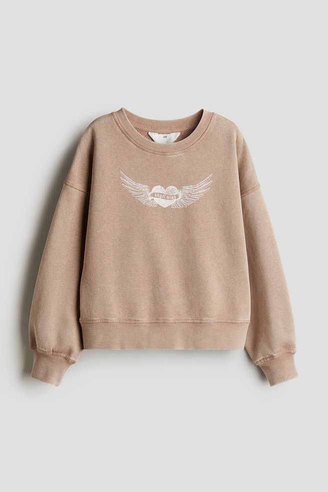 Motif-detail sweatshirt - Beige/Angel Mind/Dark blue/Star/Grey/BKNY - 1