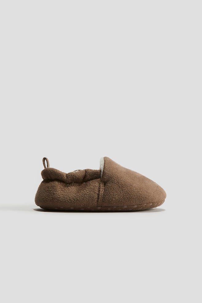 Soft slippers - Brown/Light pink - 1