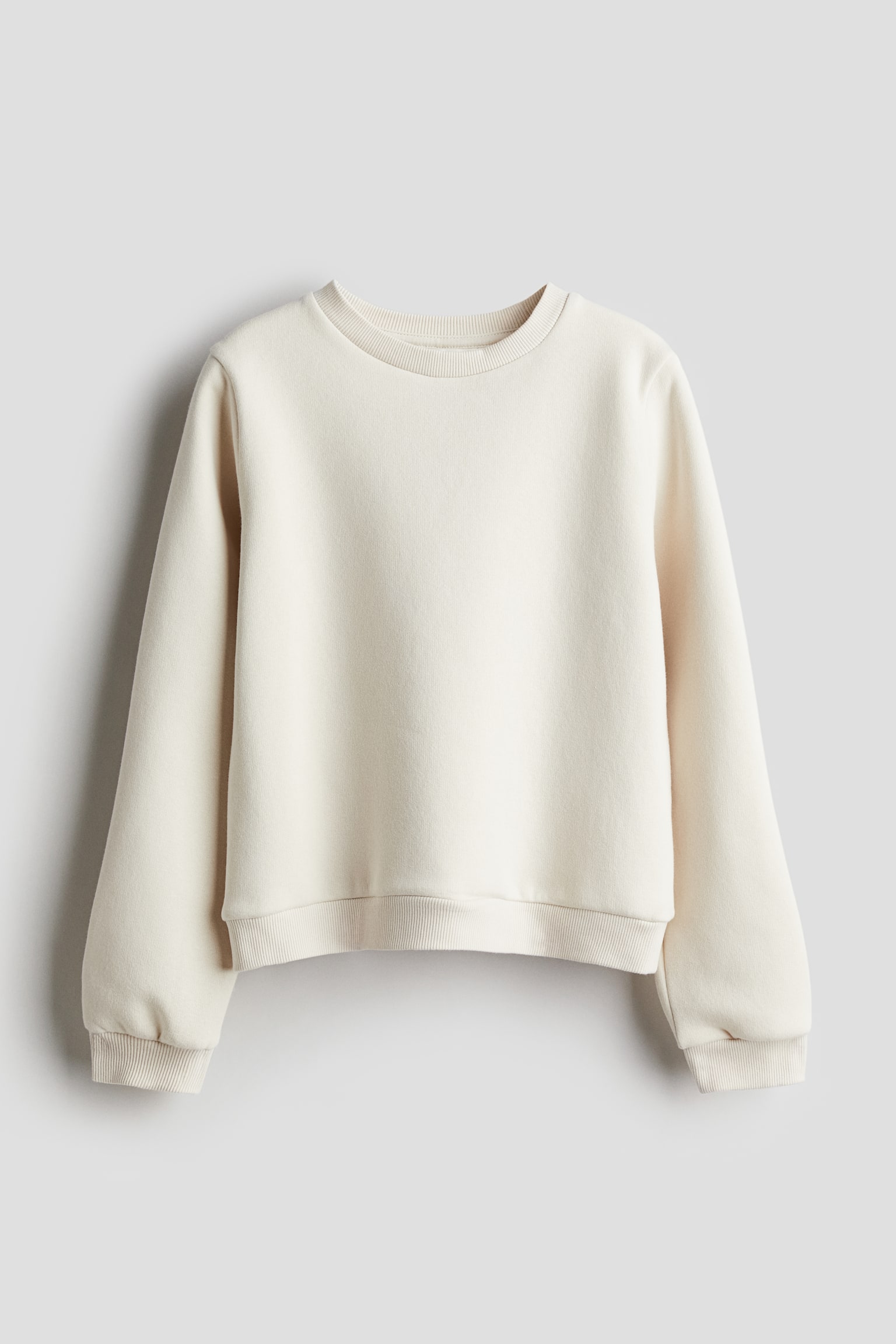 Crew Neck Sweater - Ecru/Black/Light beige/White/Stripe/Pastel green/White - 1