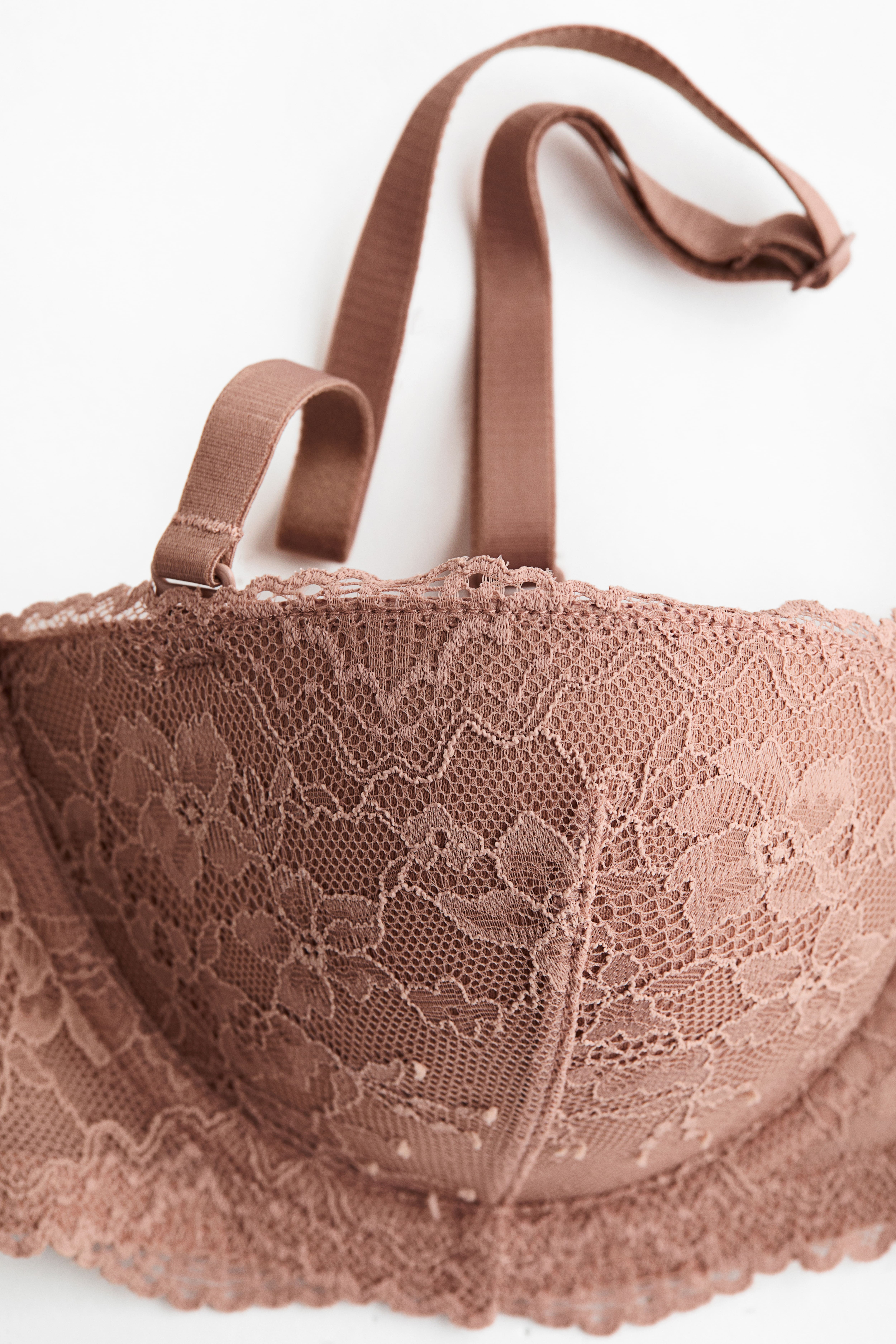 Padded Lace Balconette Bra
