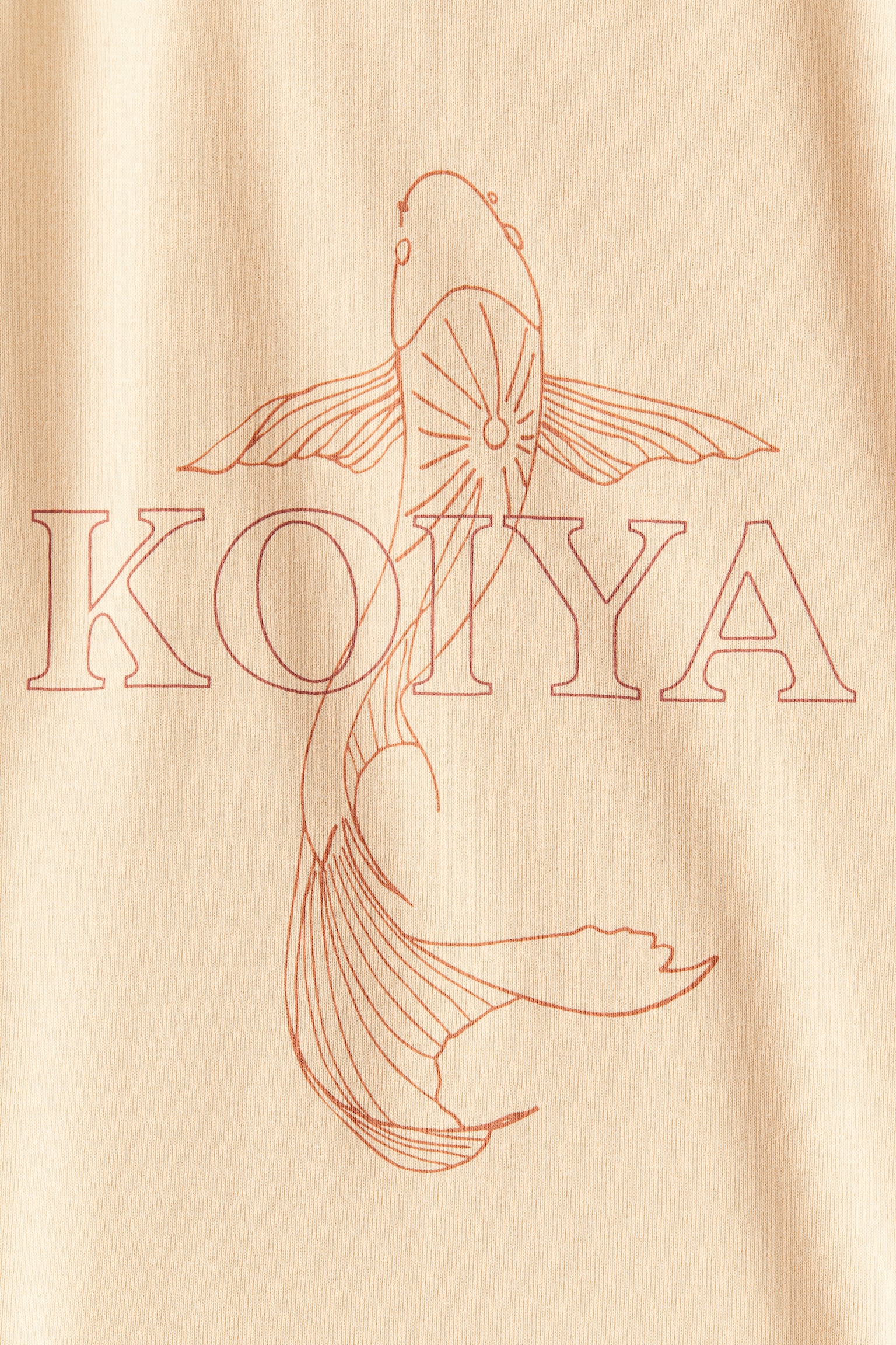 Raglan-Sleeved T-Shirt - Beige/Koiya - 4