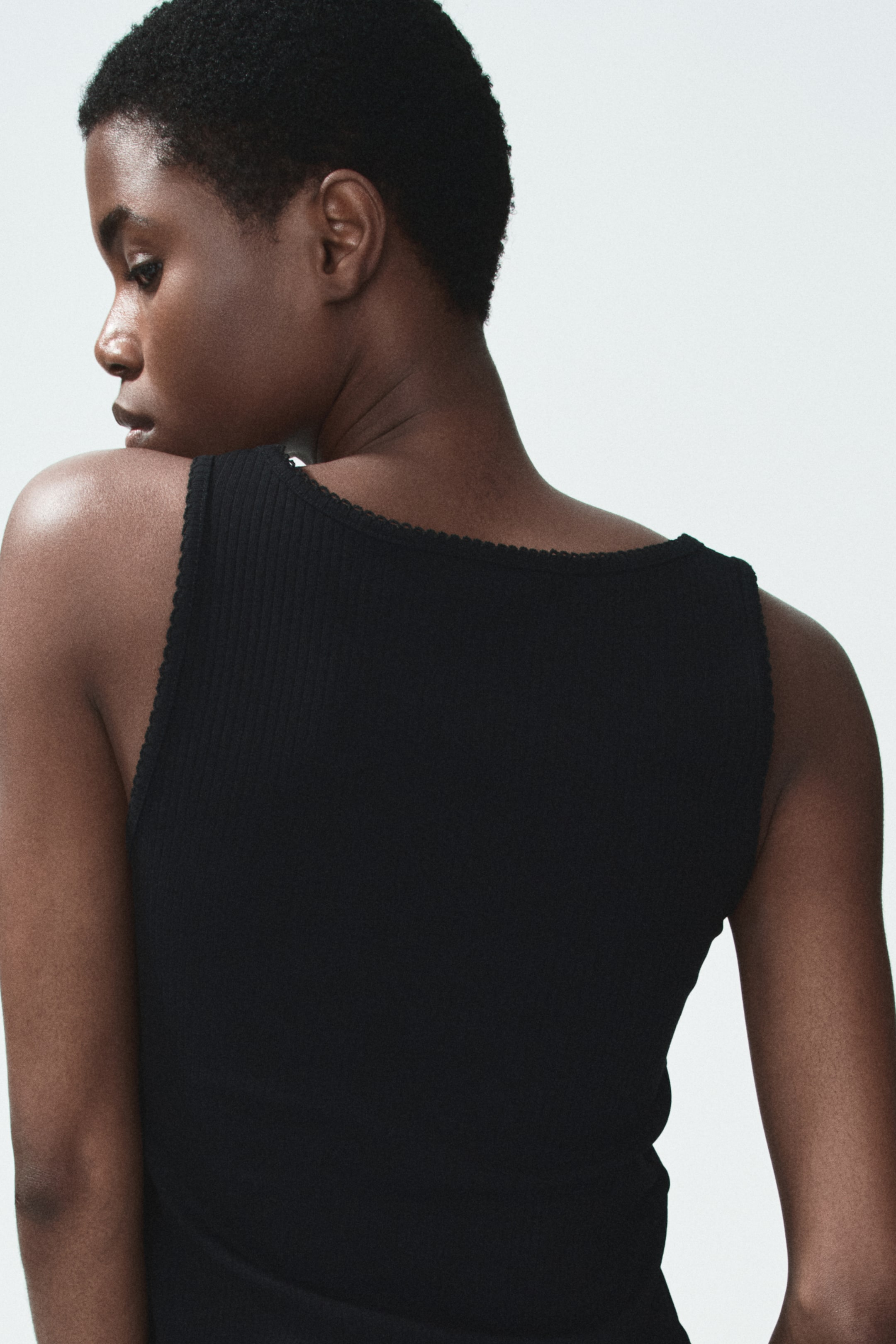 Ribbed Cotton Tank Top