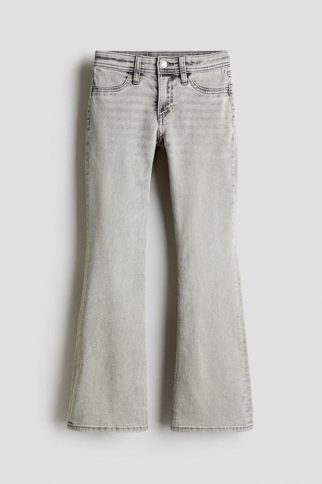 Flared Leg Low Jeans - Gris denim claro/Negro denim/Azul denim/Gris denim/Negro - 1