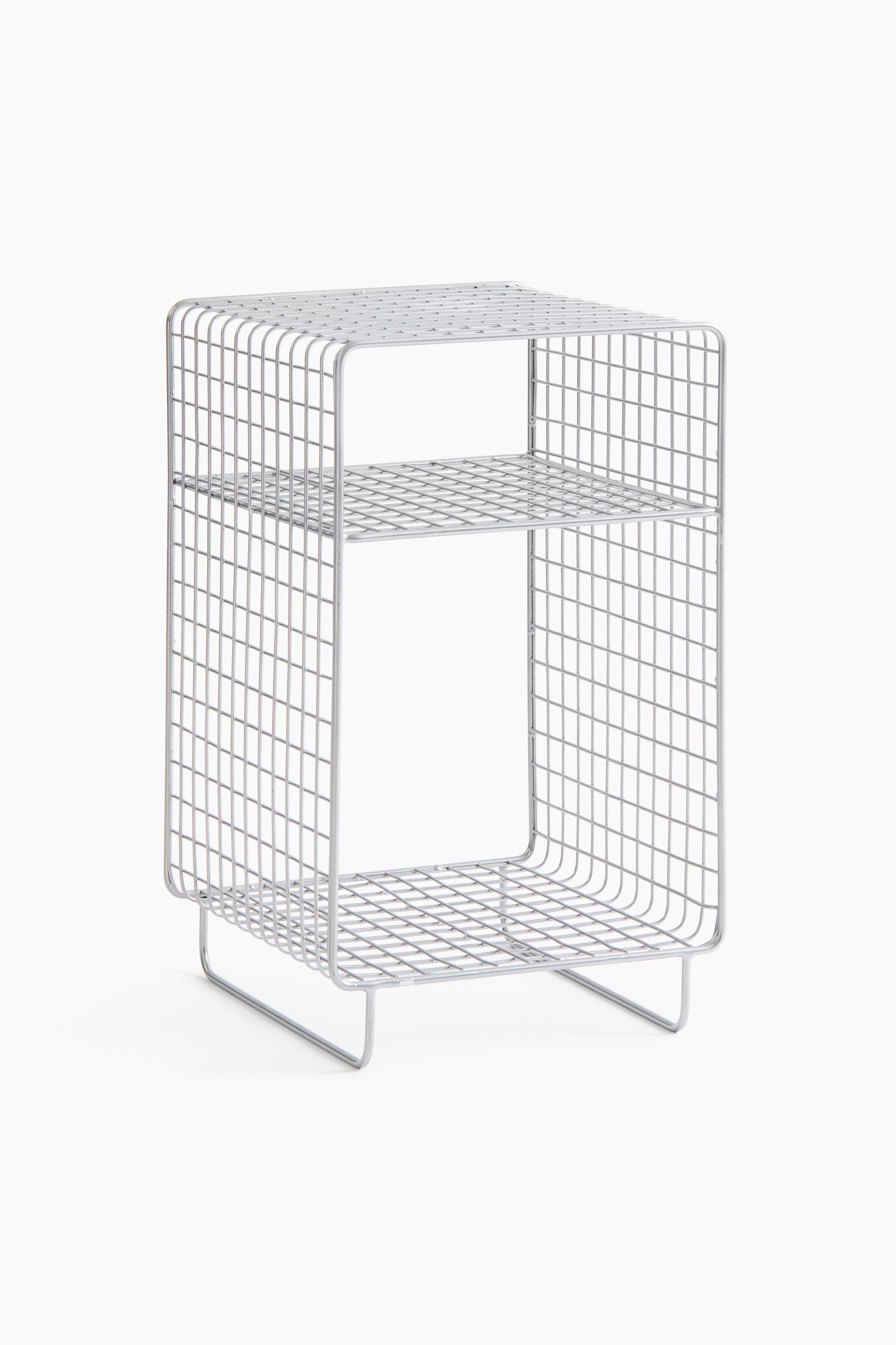 Metal wire bedside tableModel