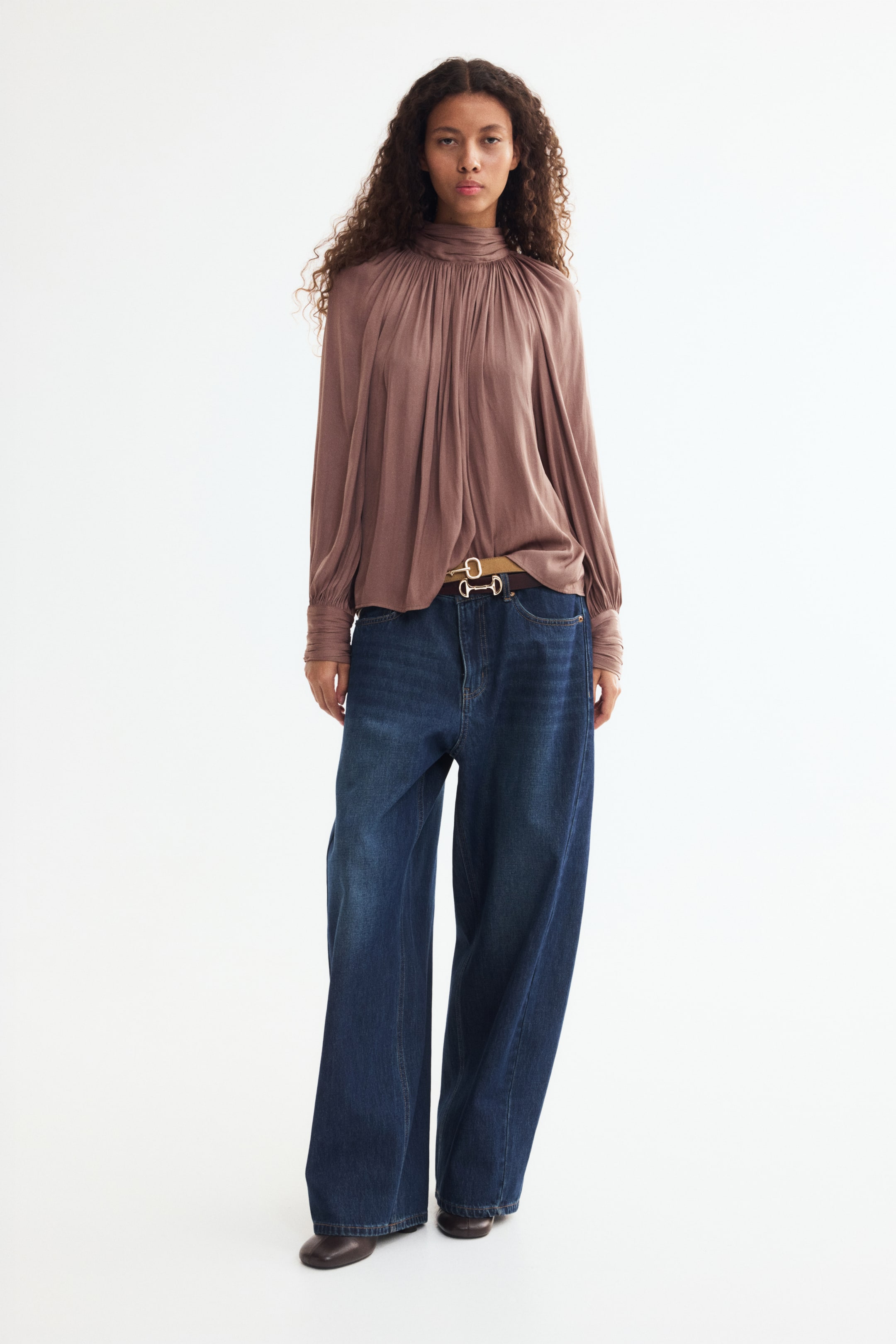 Blouse à manches ballon