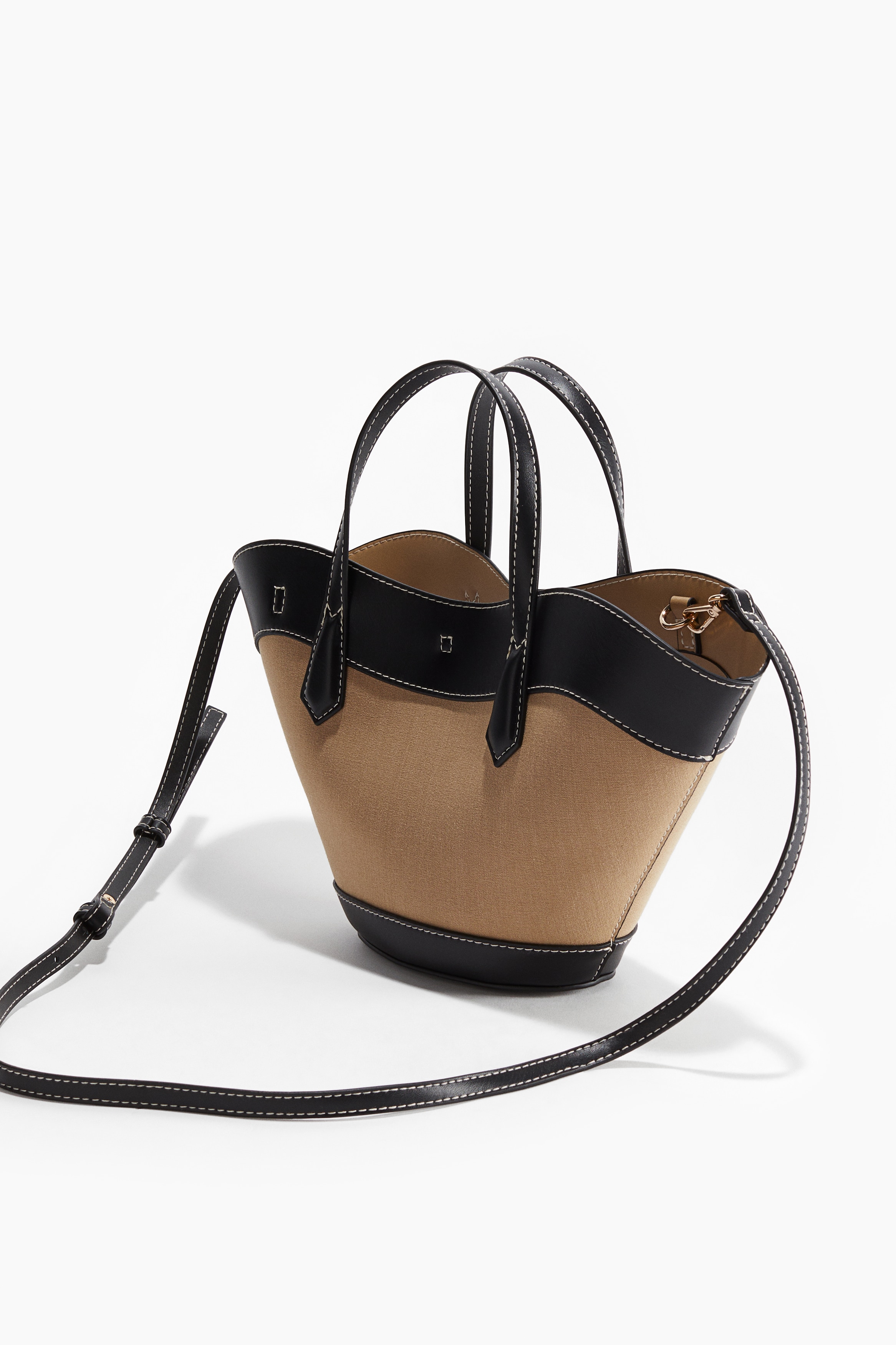 Crossbody-tas - Beige/zwart
